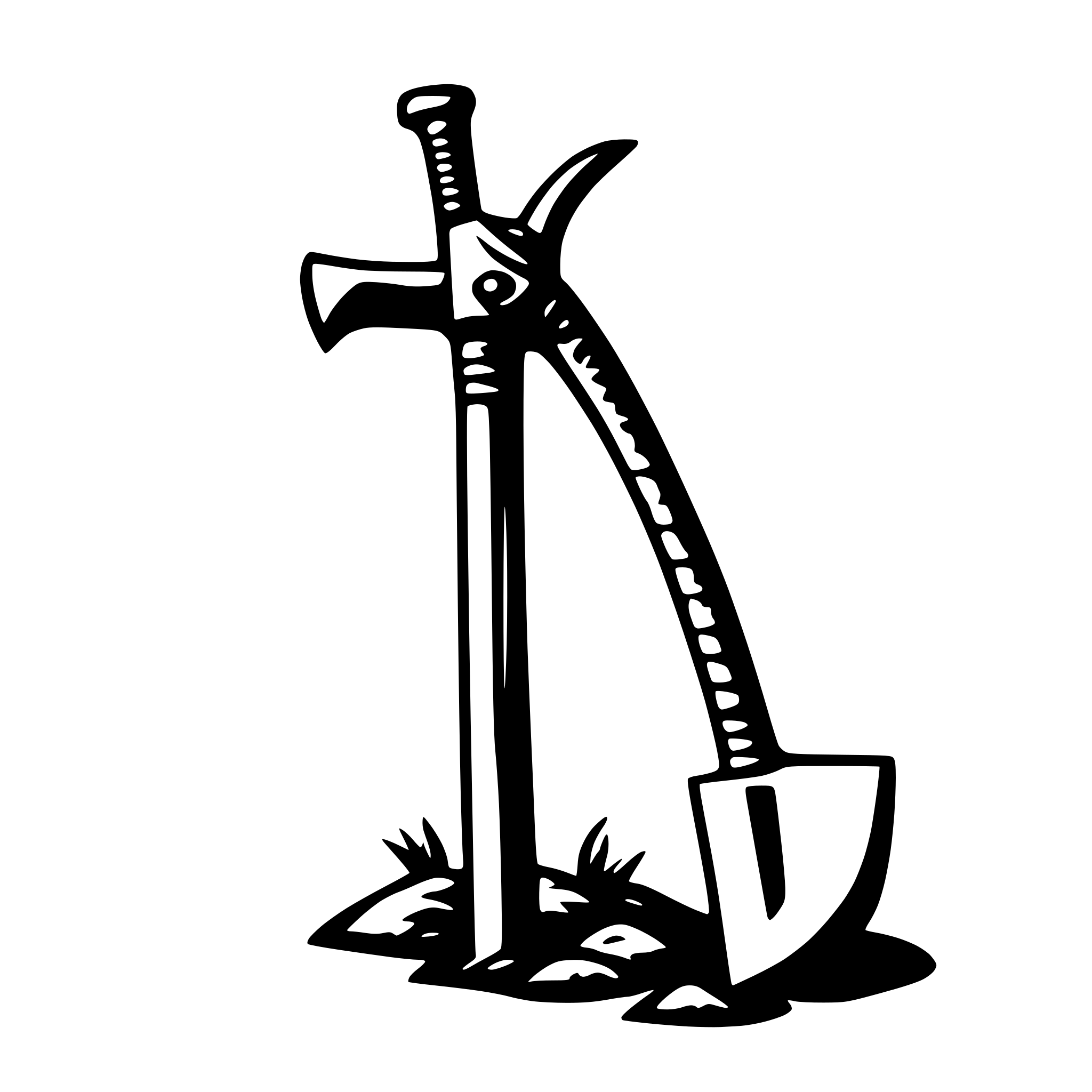 AI-generated SVG of a pickaxe