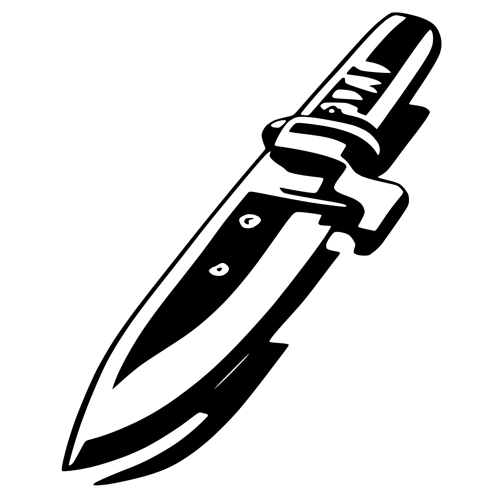 AI-generated SVG of a knife