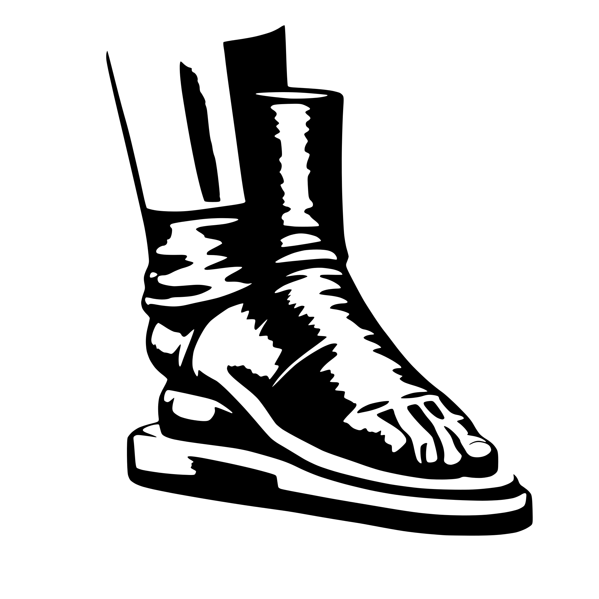 AI-generated SVG of a footpring