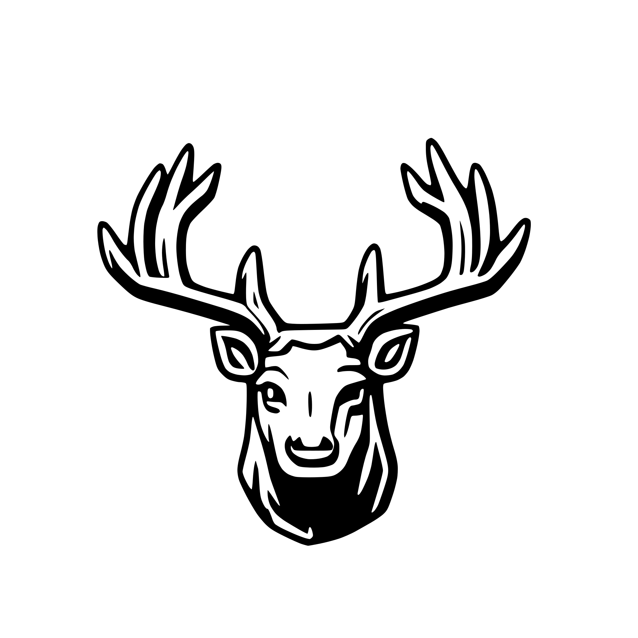 AI-generated SVG of 'elk antlers'