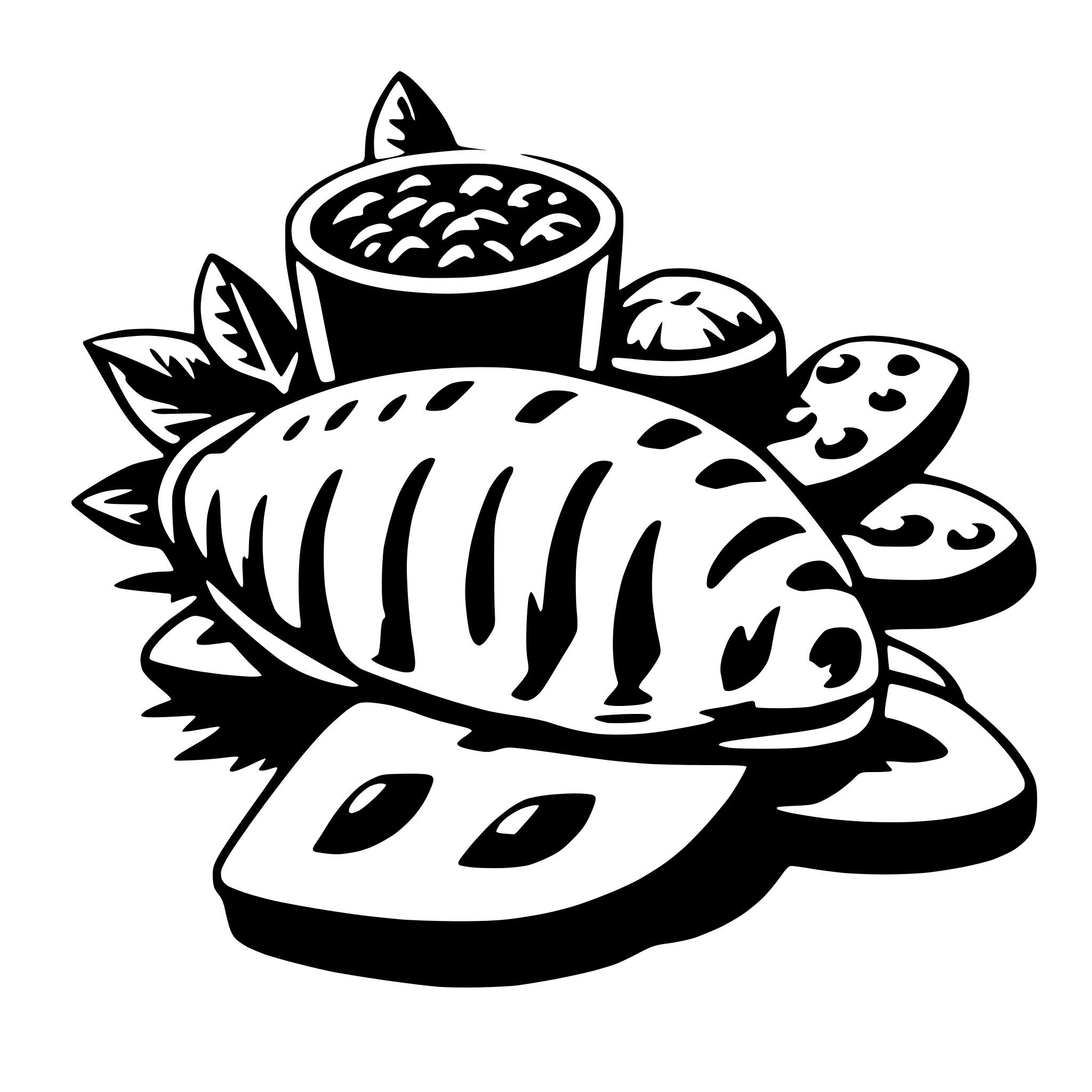 AI-generated SVG of a shellfish