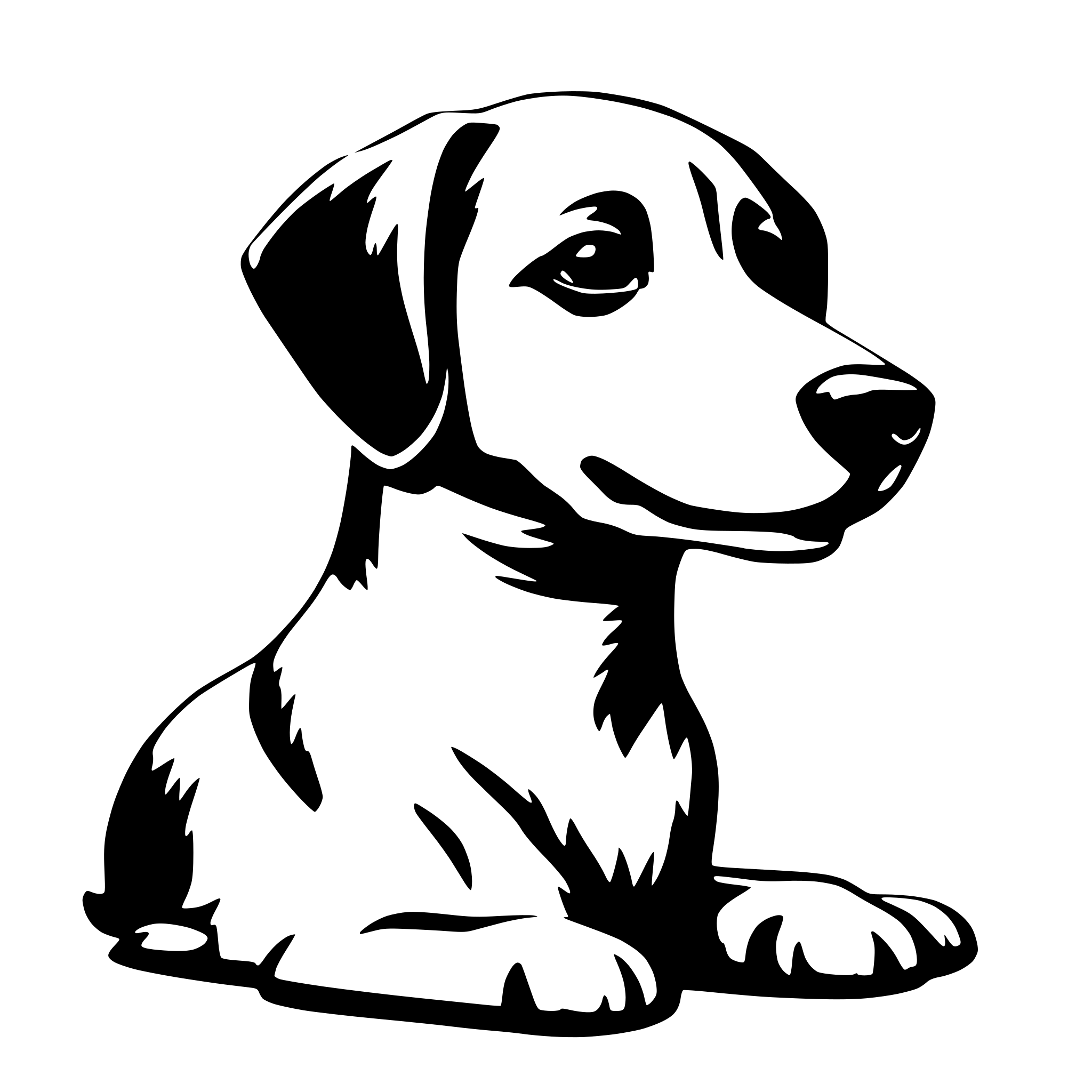 AI-generated SVG of a a dog