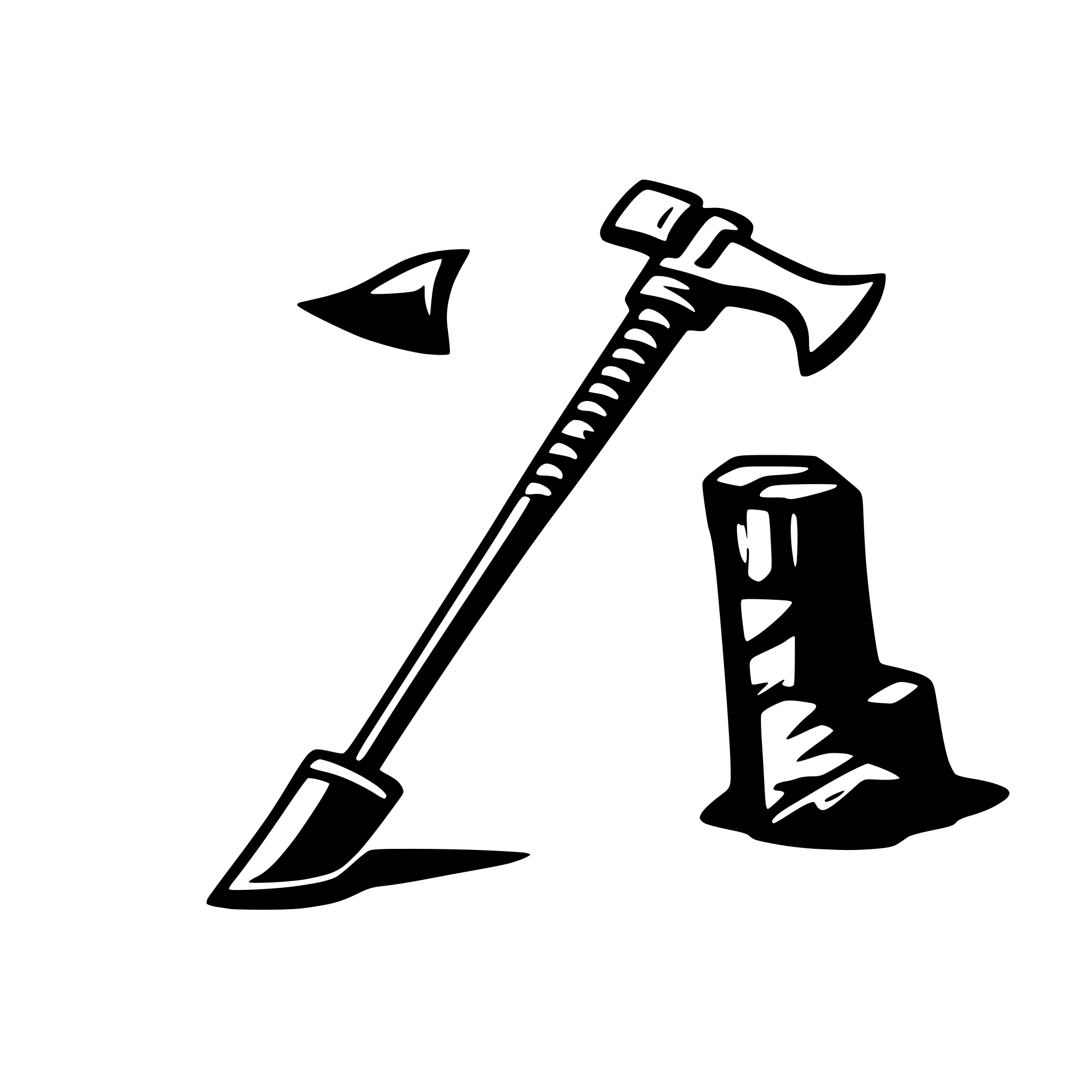 AI-generated SVG of 'pickaxe'