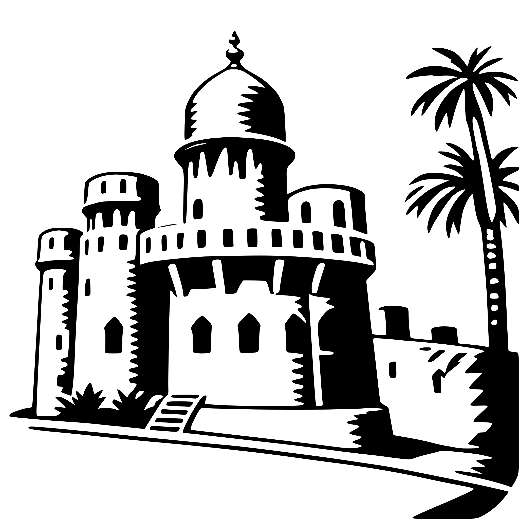AI-generated SVG of a jaisalmer fort