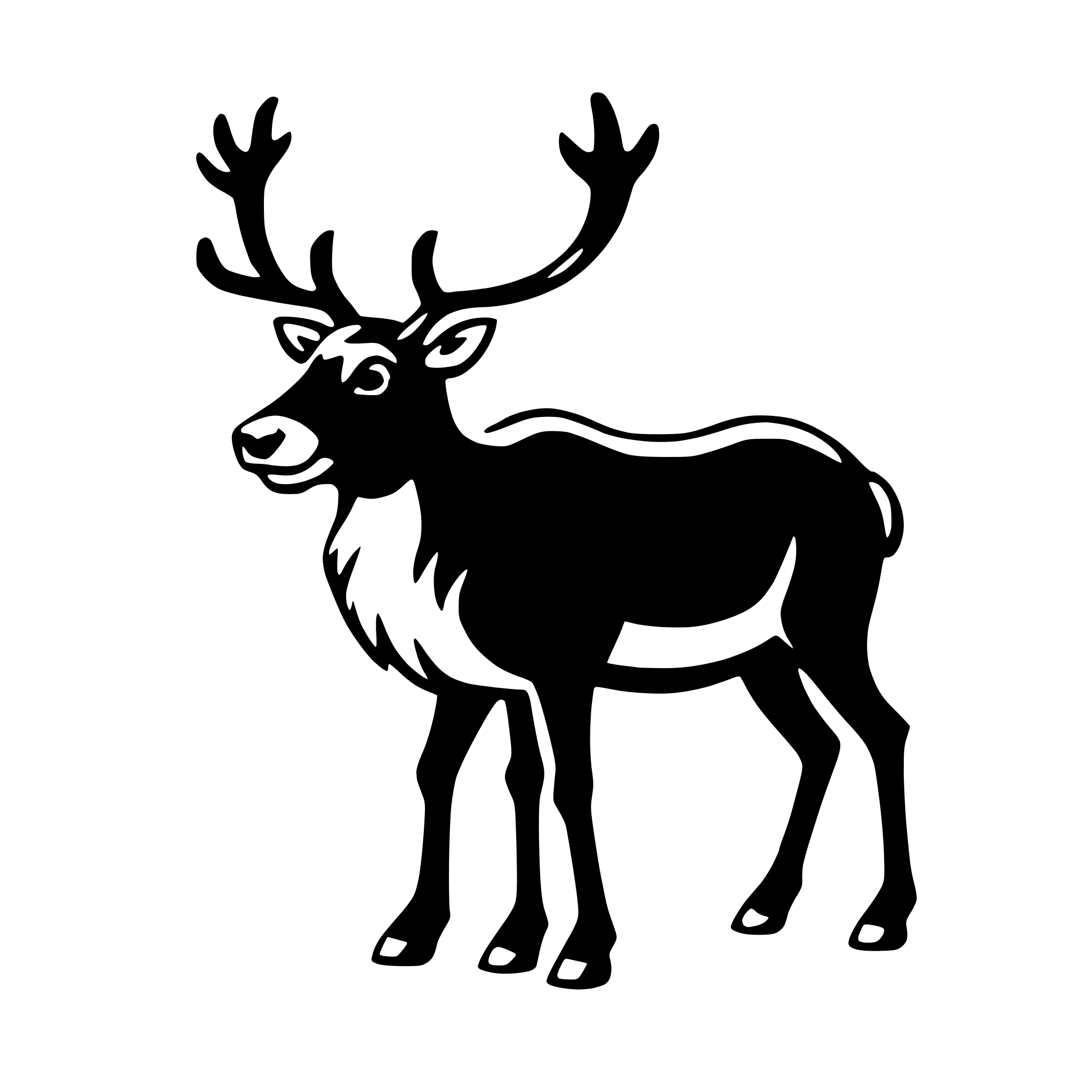 AI-generated SVG of 'reindeer'