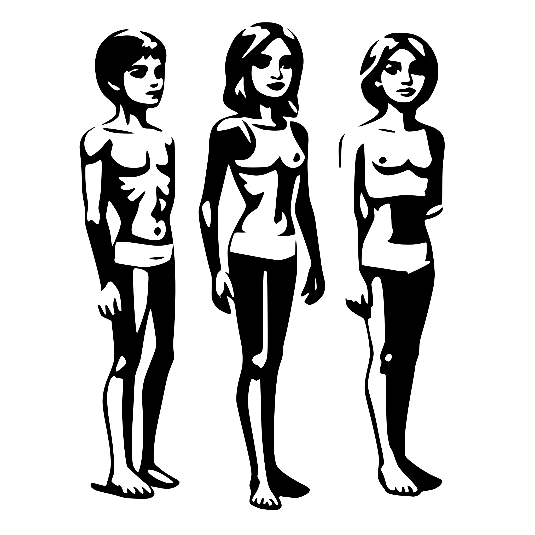 AI-generated SVG of a human body