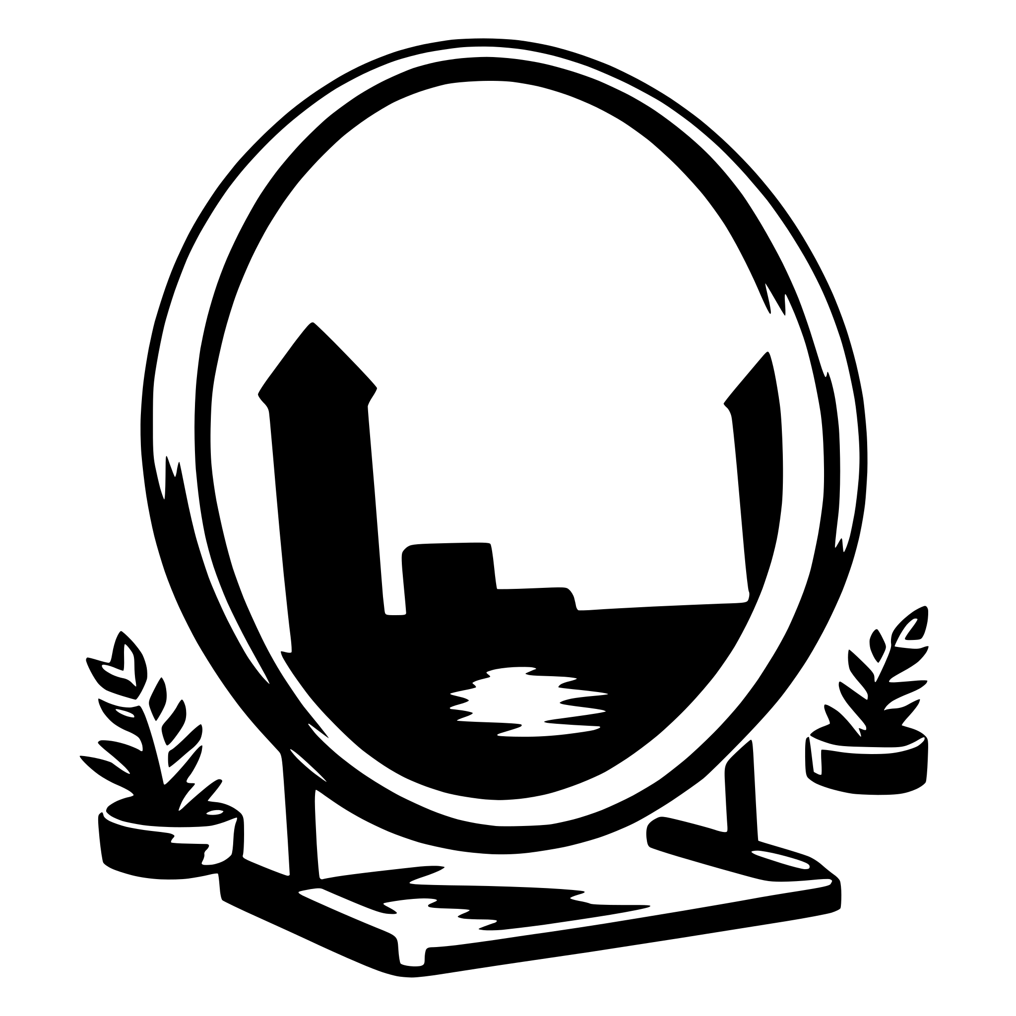 AI-generated SVG of a mirror