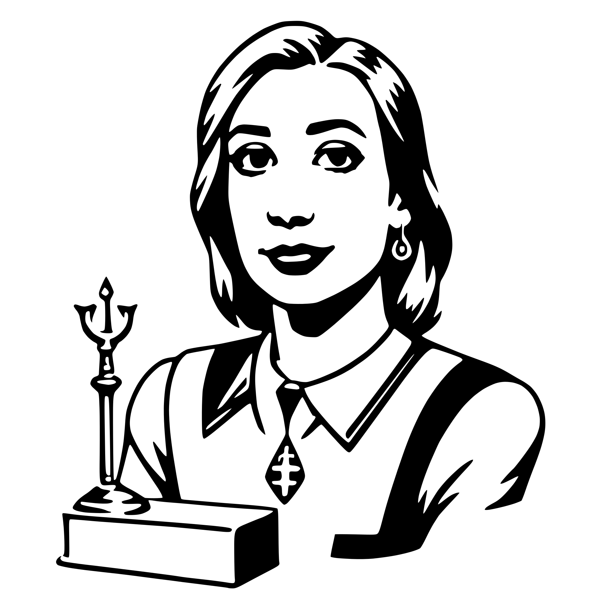 AI-generated SVG of a paralegal