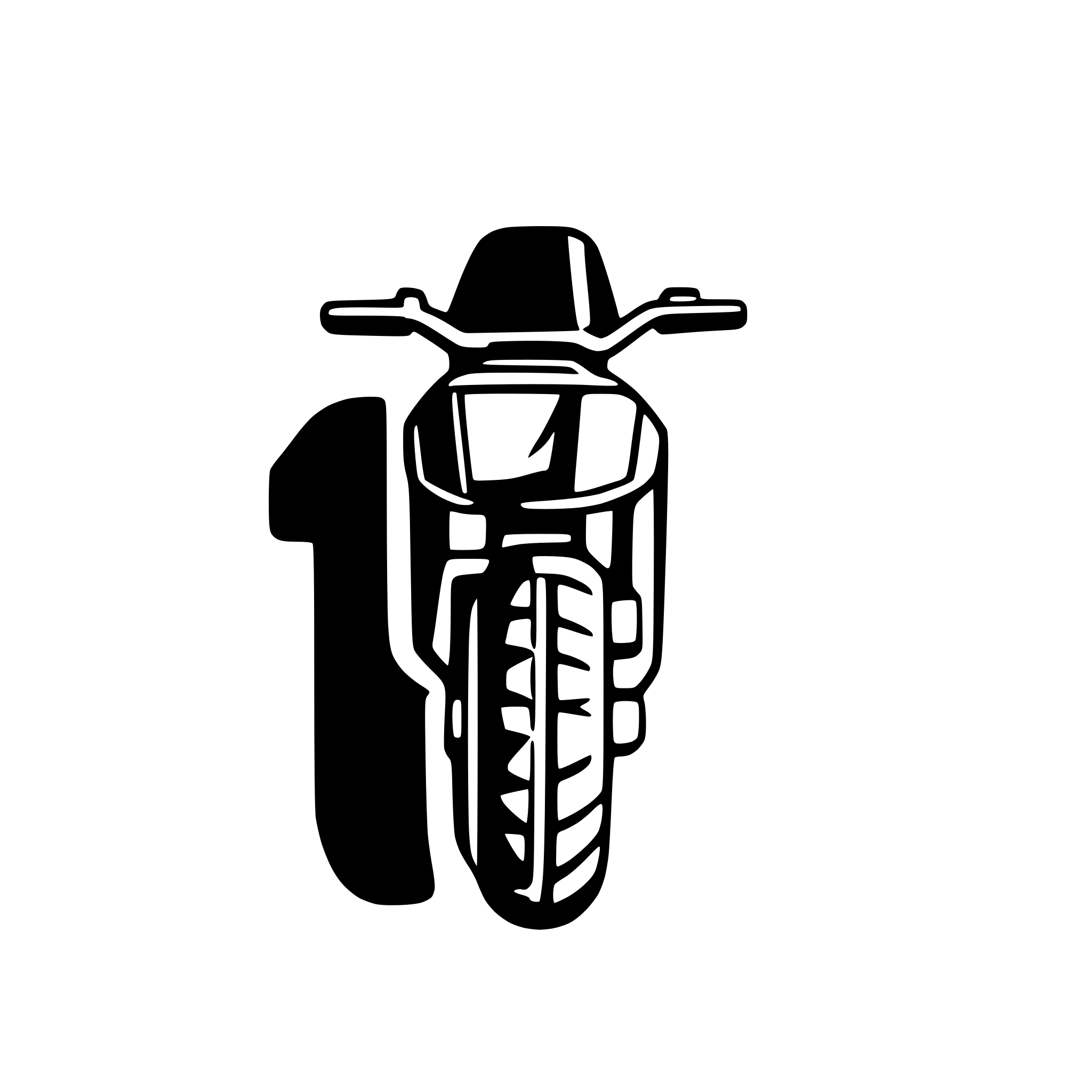 AI-generated SVG of a an enduro motorcycle icon from top view