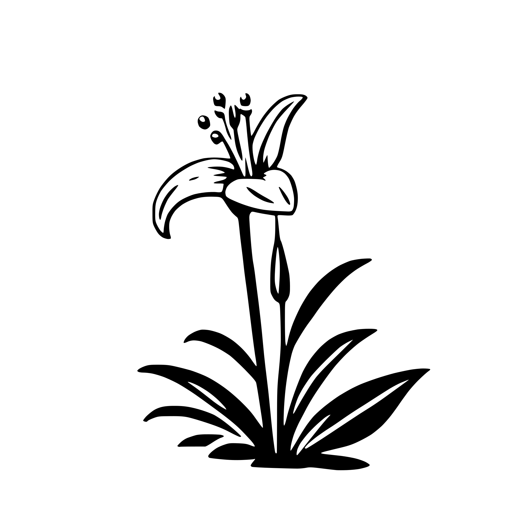 AI-generated SVG of 'easter lily'