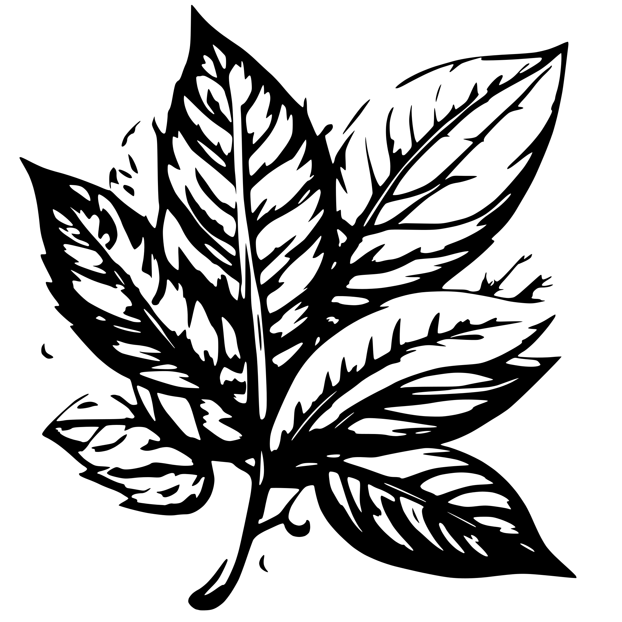 AI-generated SVG of a leaves