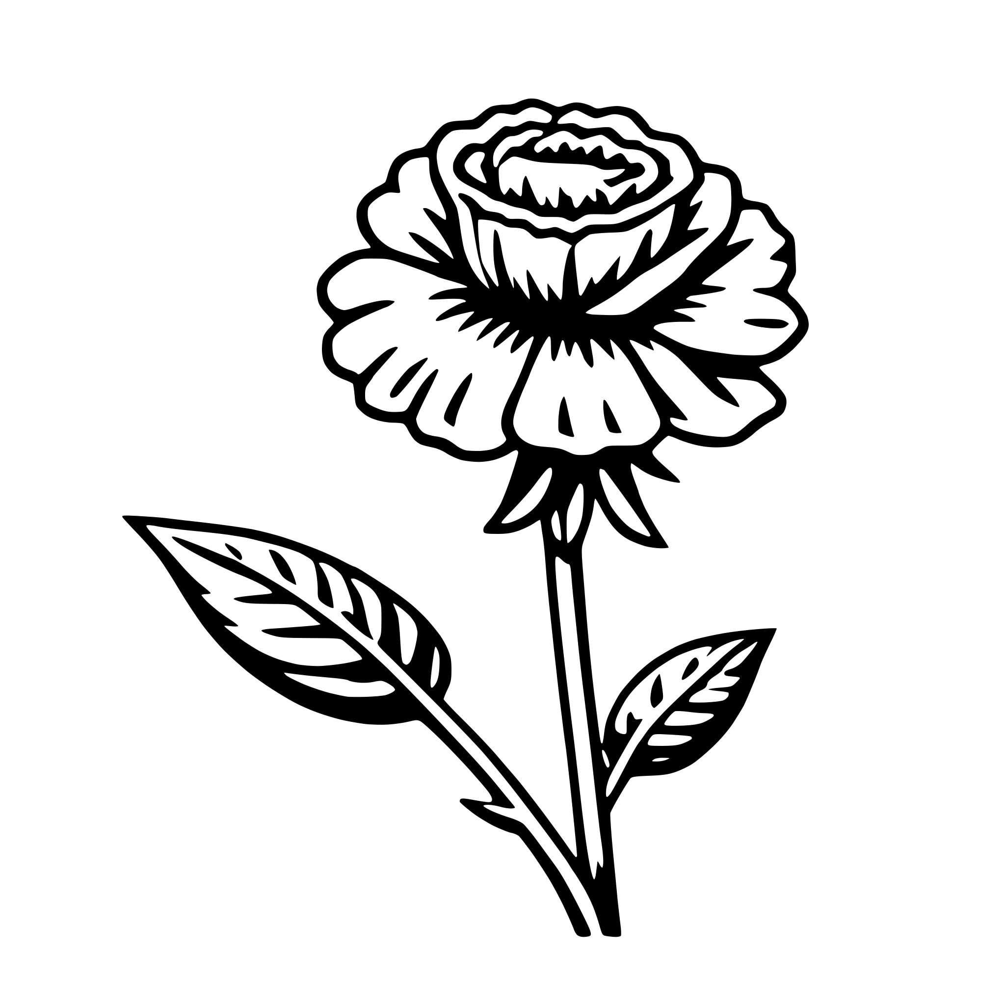 AI-generated SVG of 'carnation'