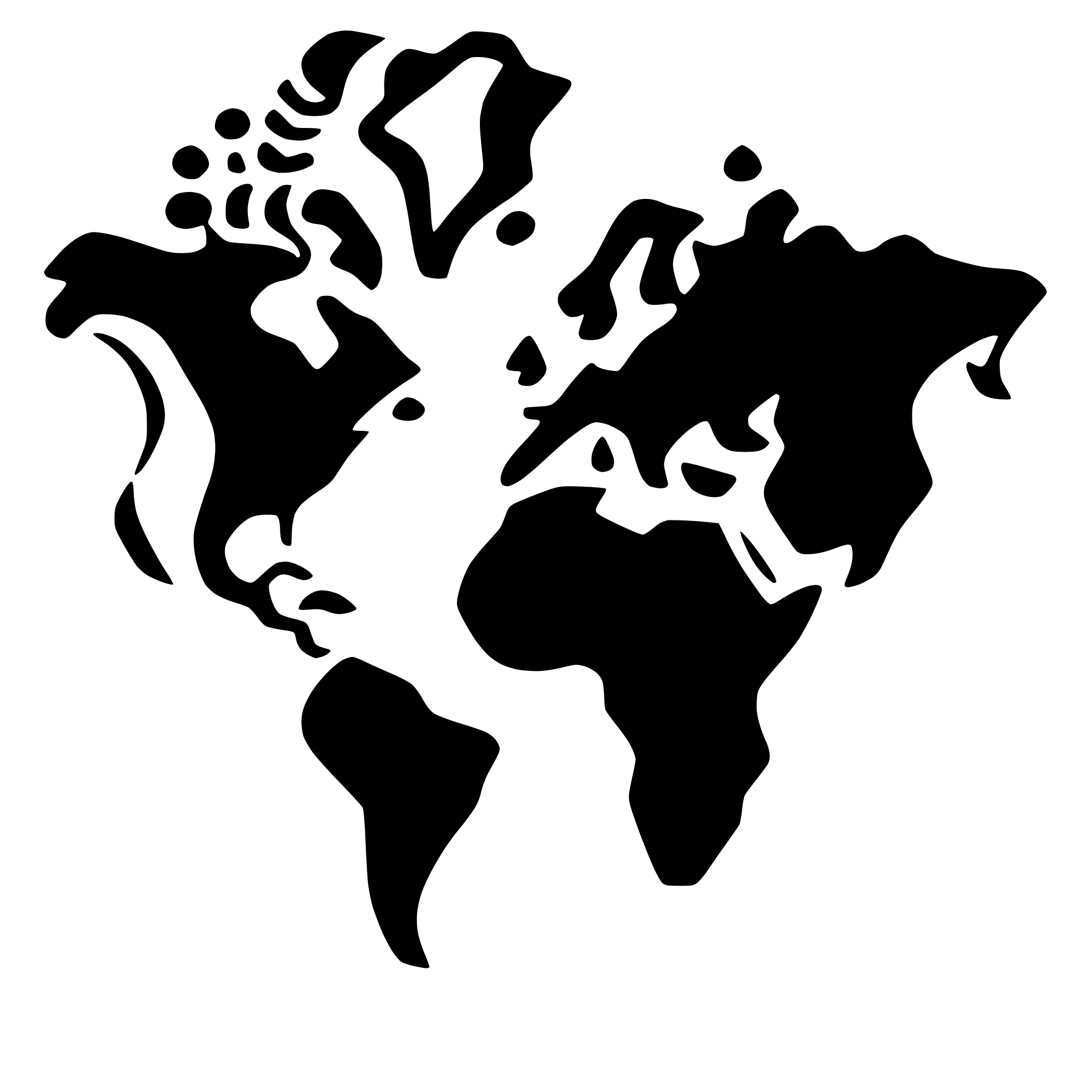 AI-generated SVG of a world map