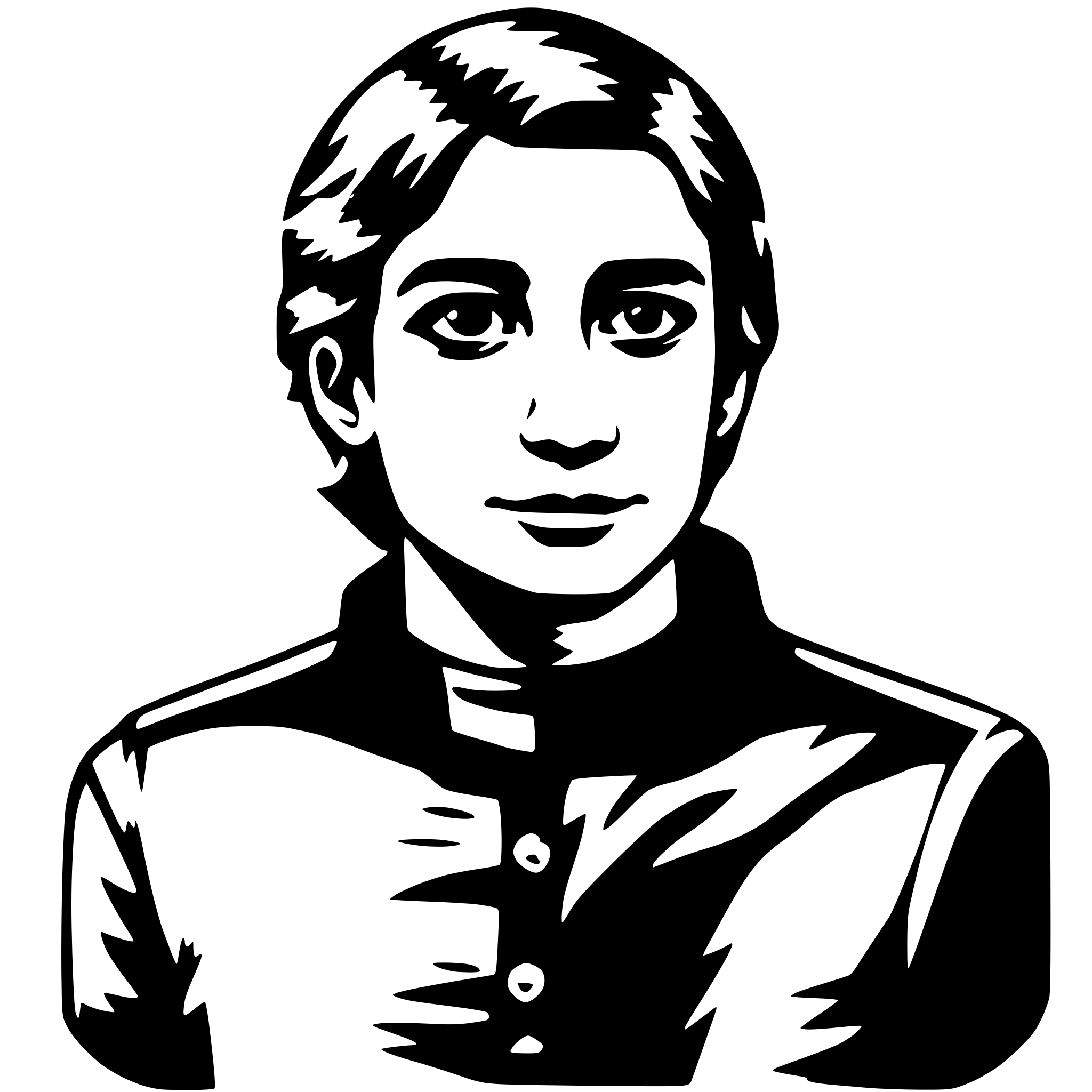 AI-generated SVG of a guy with red shirt