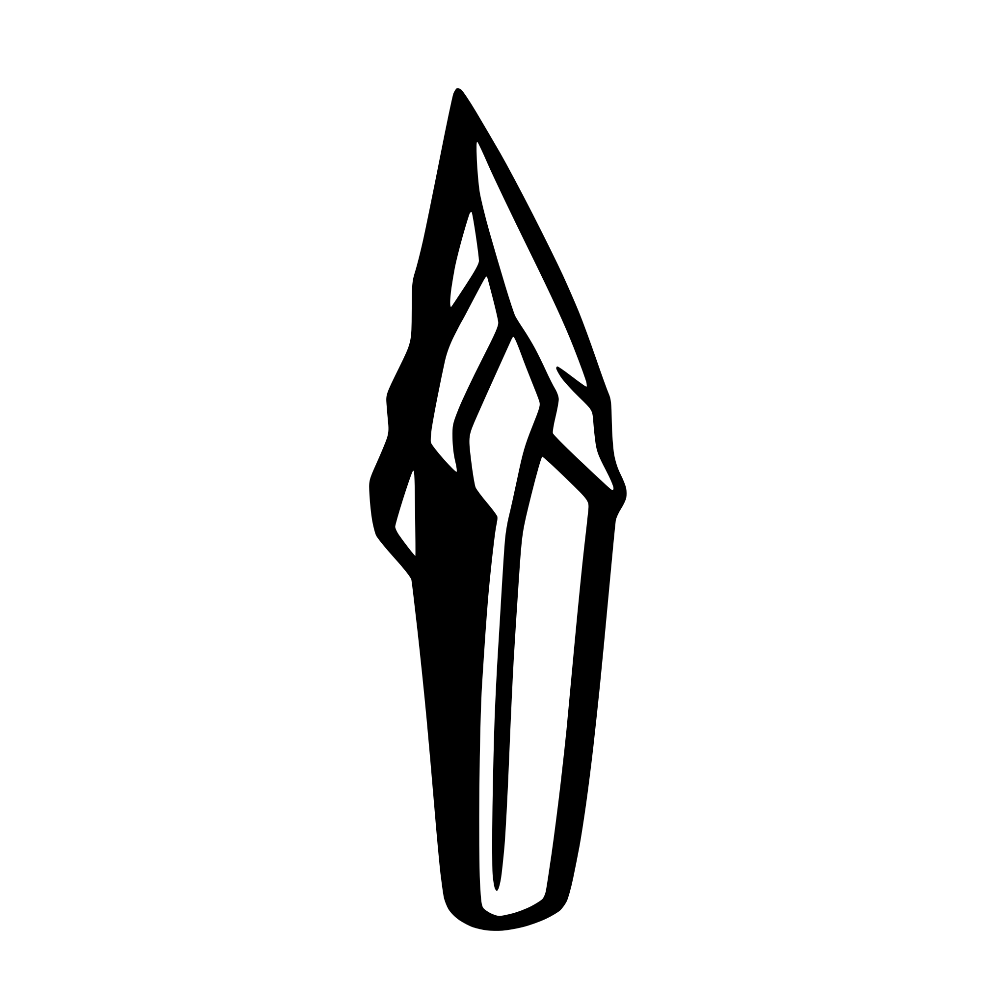 AI-generated SVG of a A shard shaped like a dragon’s claw
