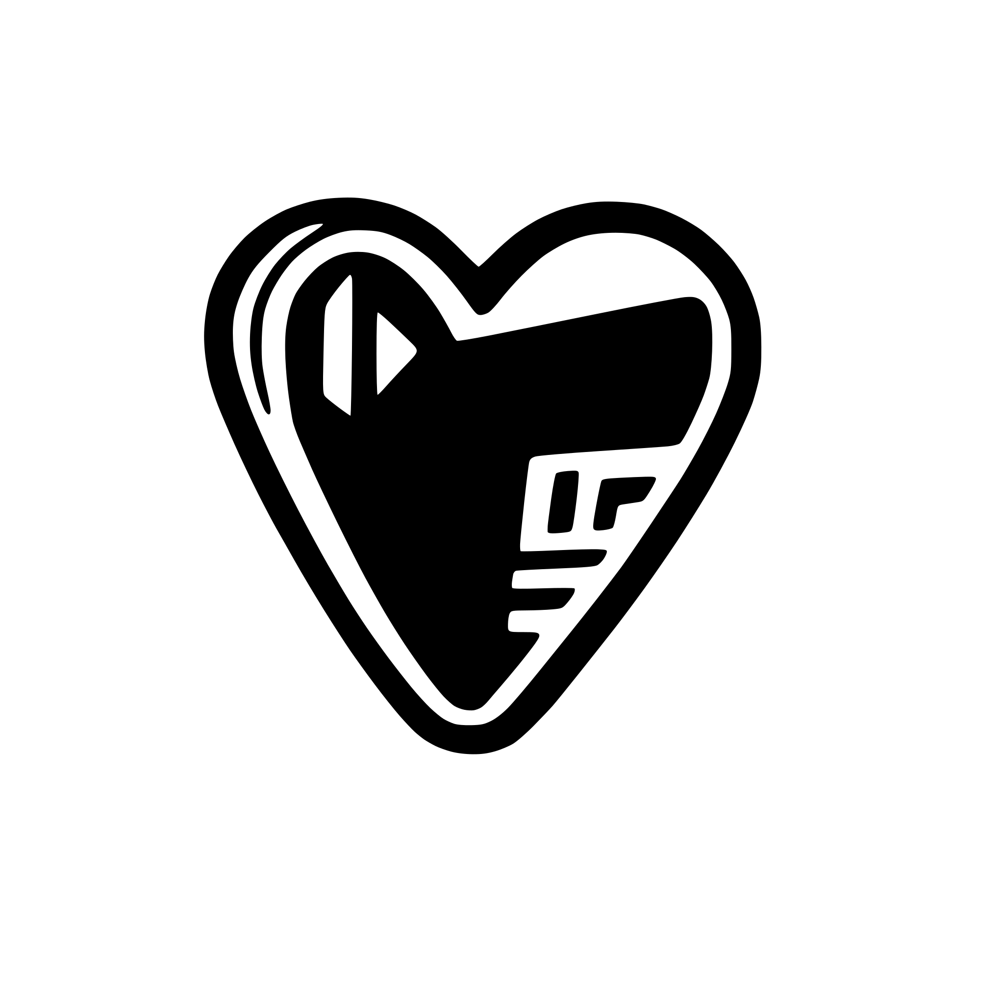 AI-generated SVG of a Heart + processor + pleasure, outline thin style