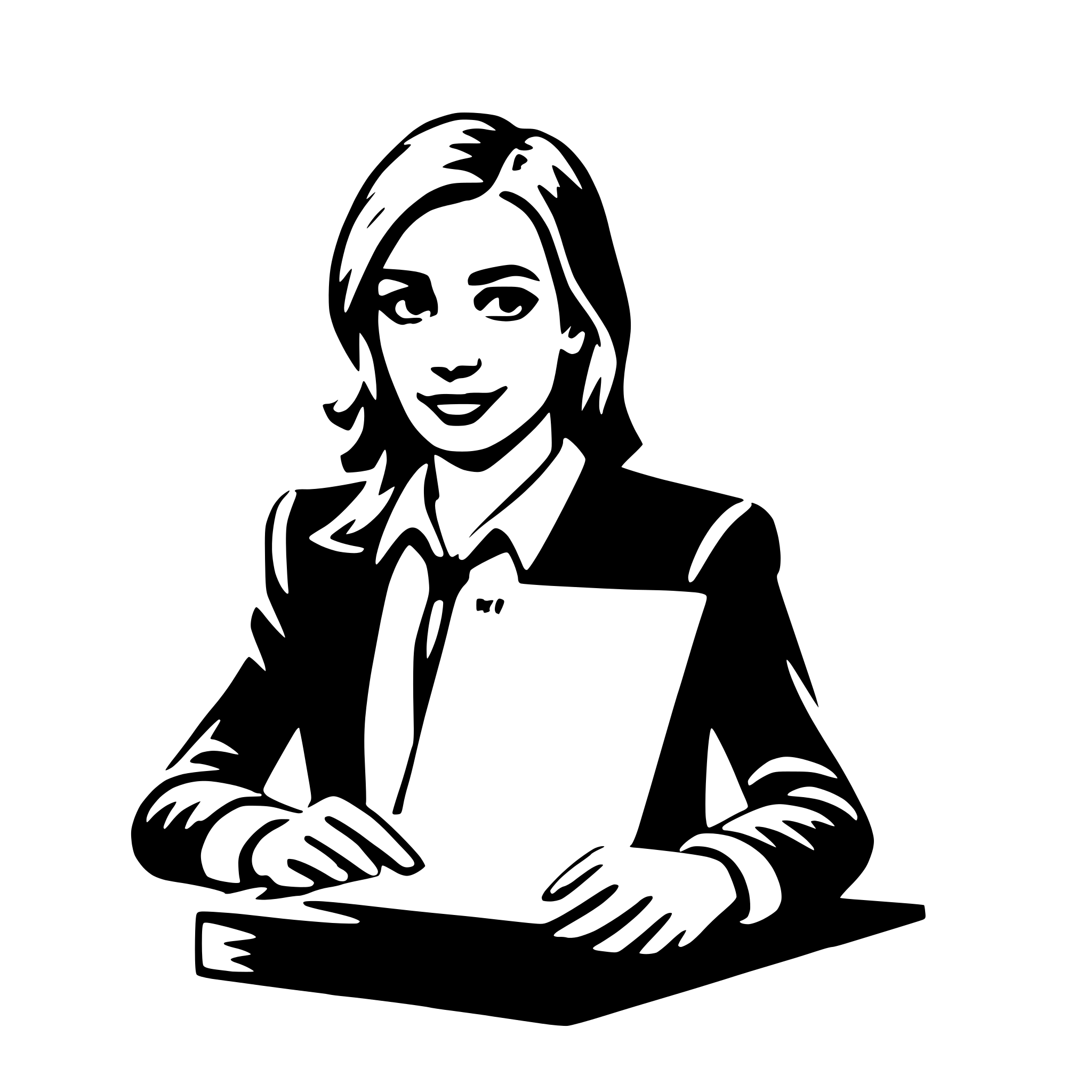 AI-generated SVG of a paralegal