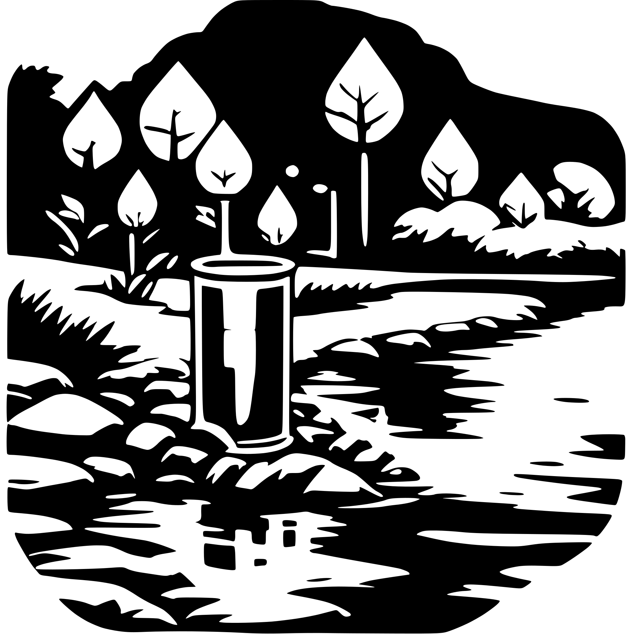 AI-generated SVG of a chemical substances in a river