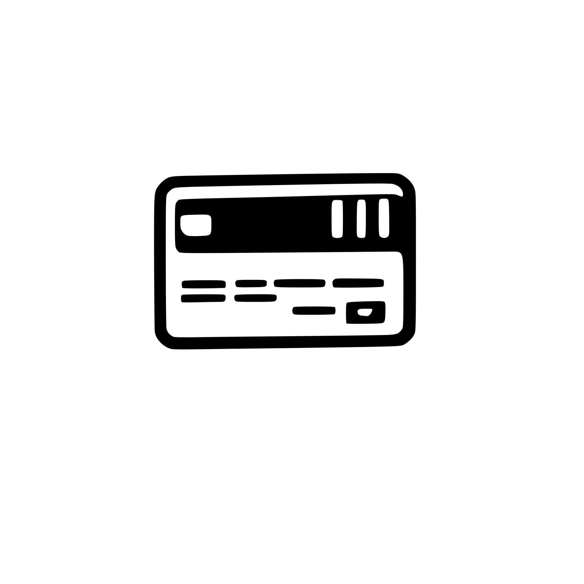AI-generated SVG of 'simple credit card icon'