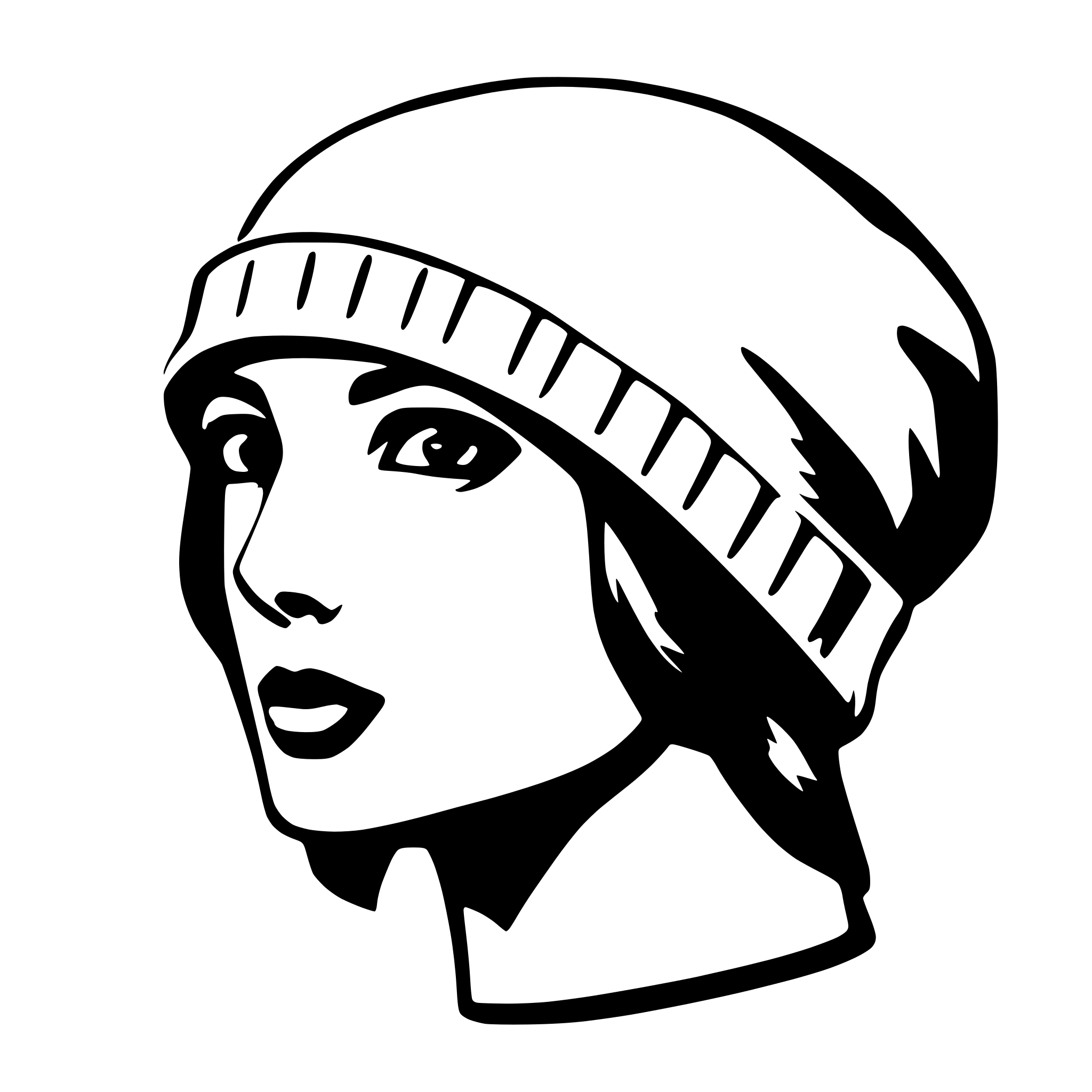 AI-generated SVG of a beanie