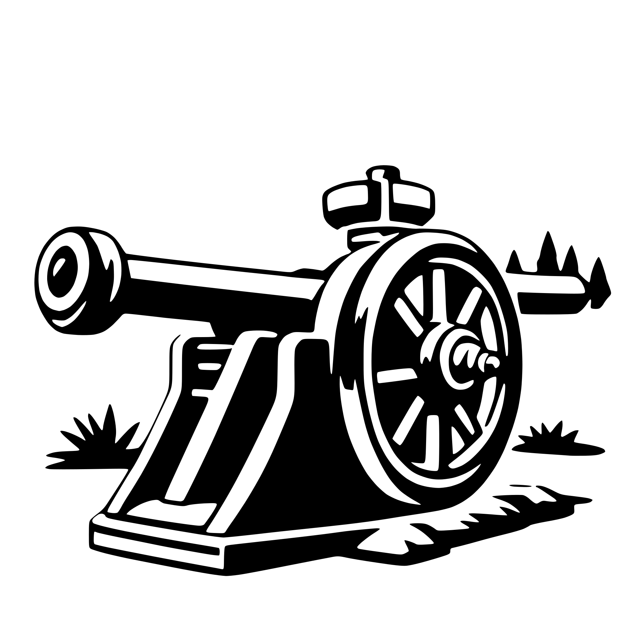 AI-generated SVG of a cannon