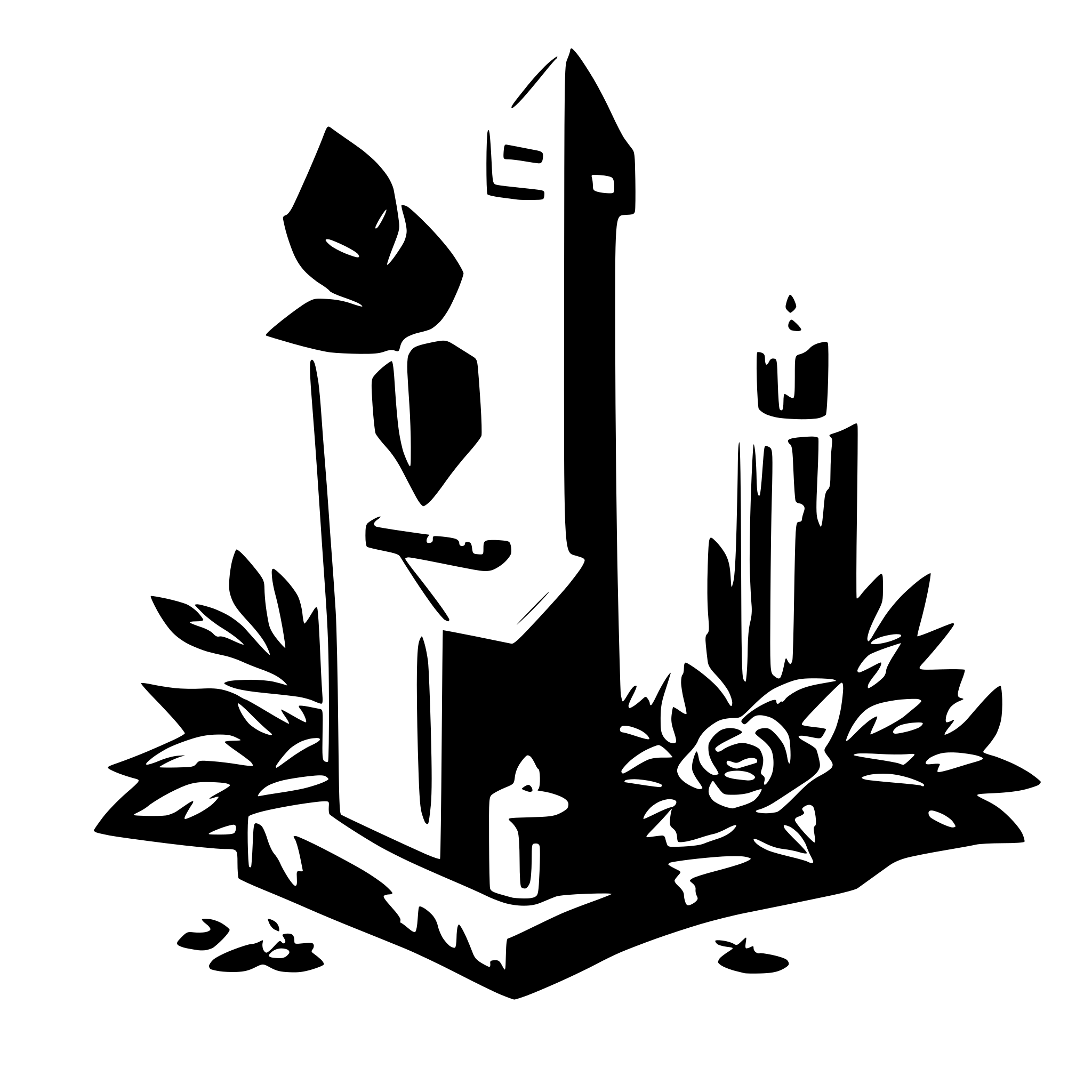 AI-generated SVG of a Rest in Peace
