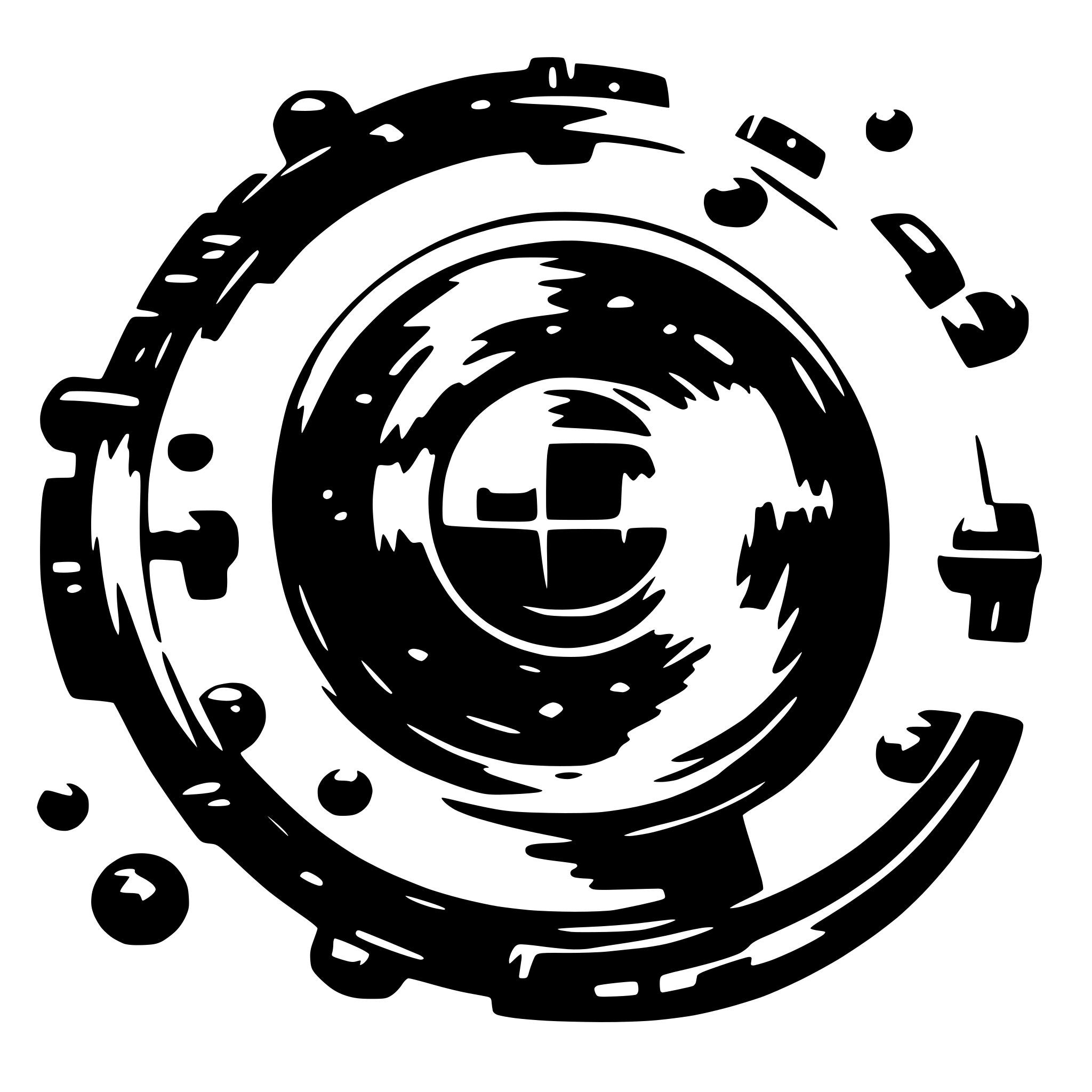 AI-generated SVG of 'rust orbit'