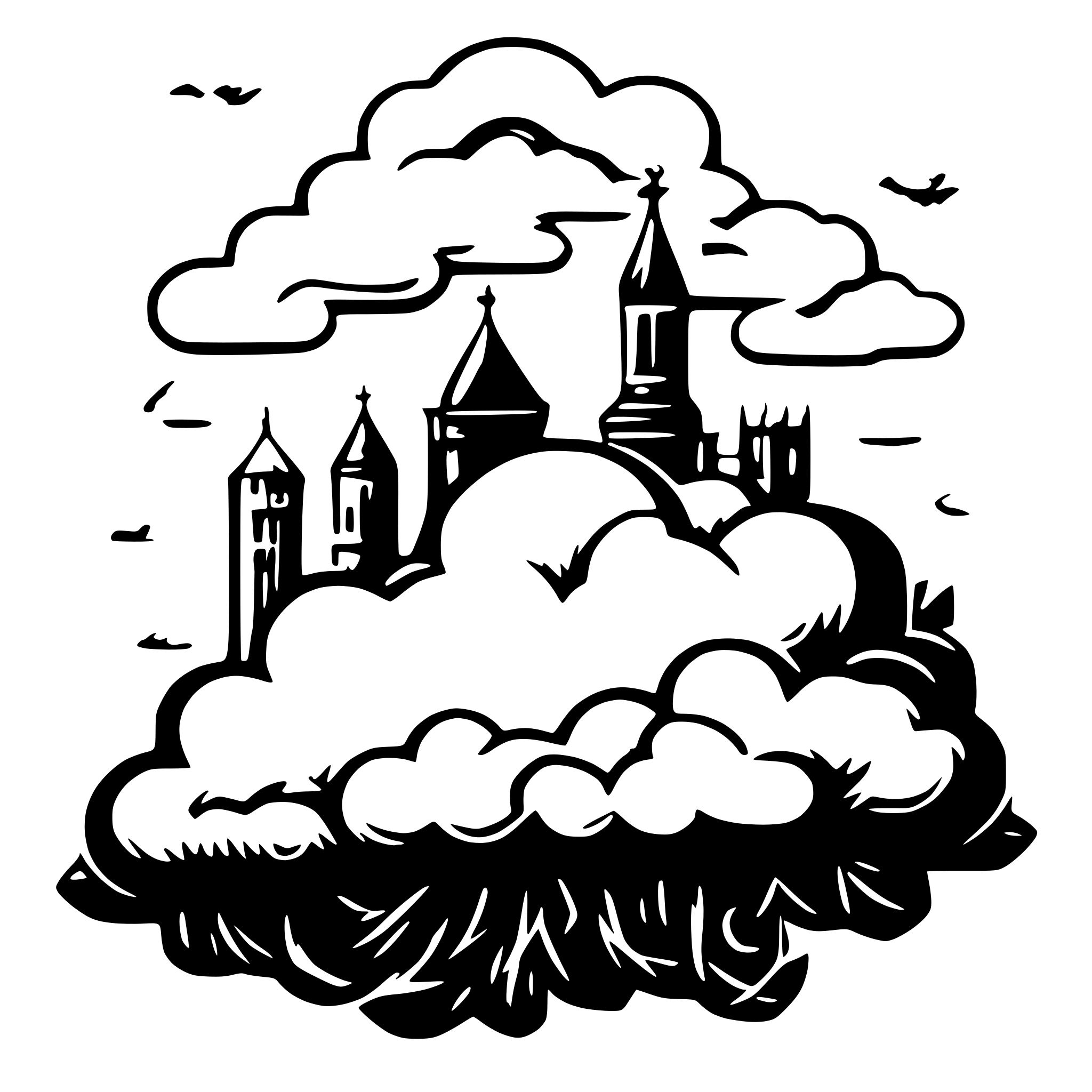 AI-generated SVG of a Amor with cloud