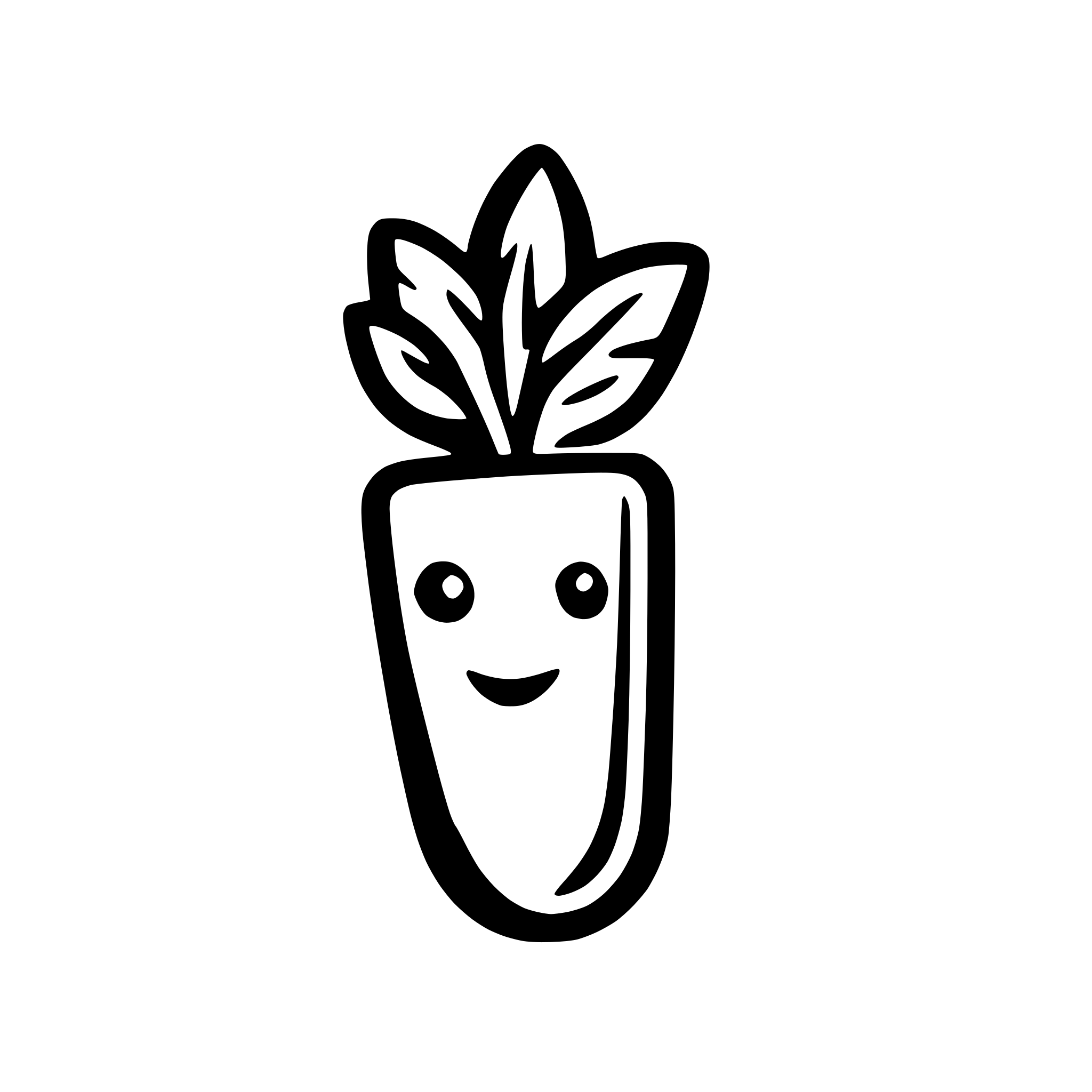 AI-generated SVG of 'a carrot'