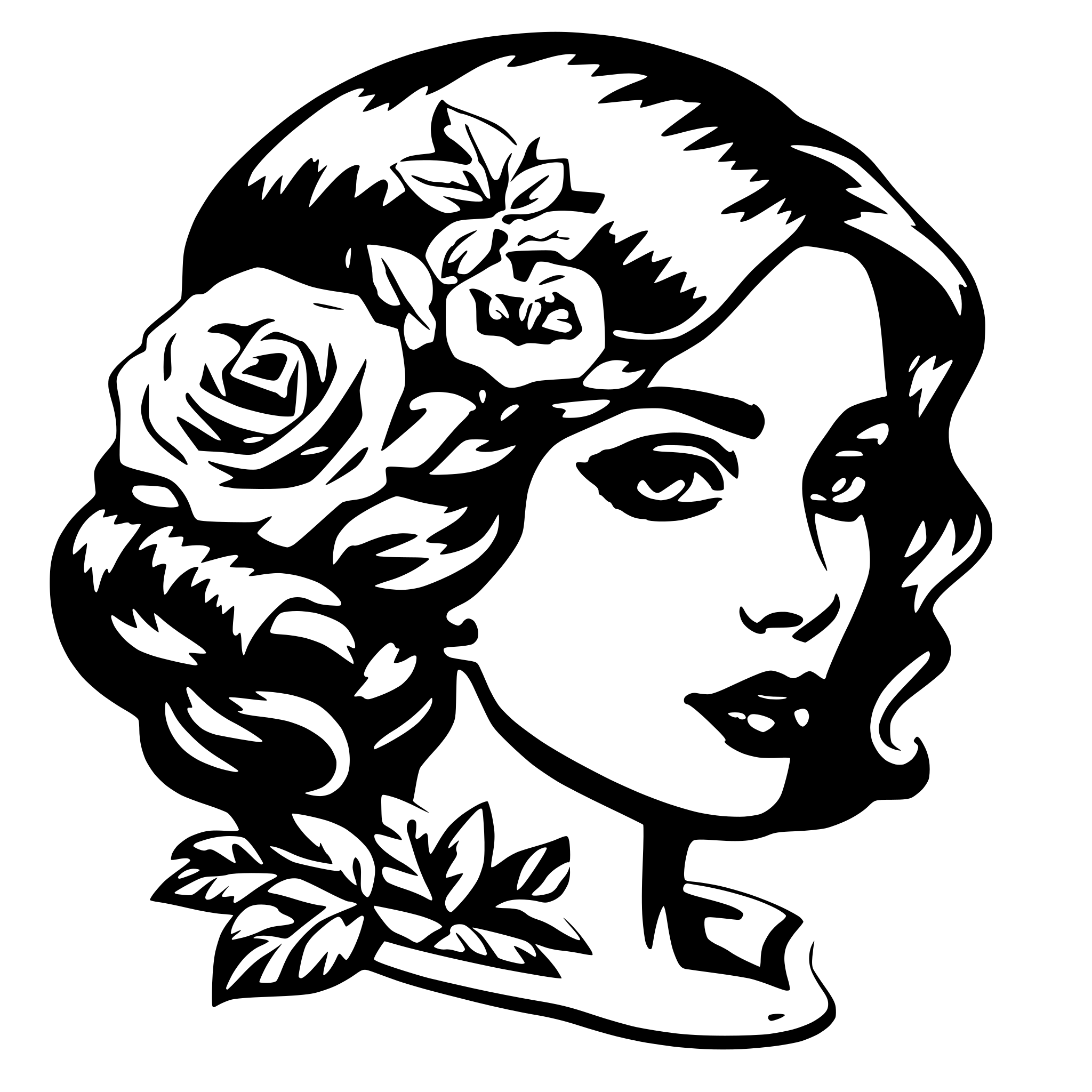 AI-generated SVG of a Beauty, Rich or death