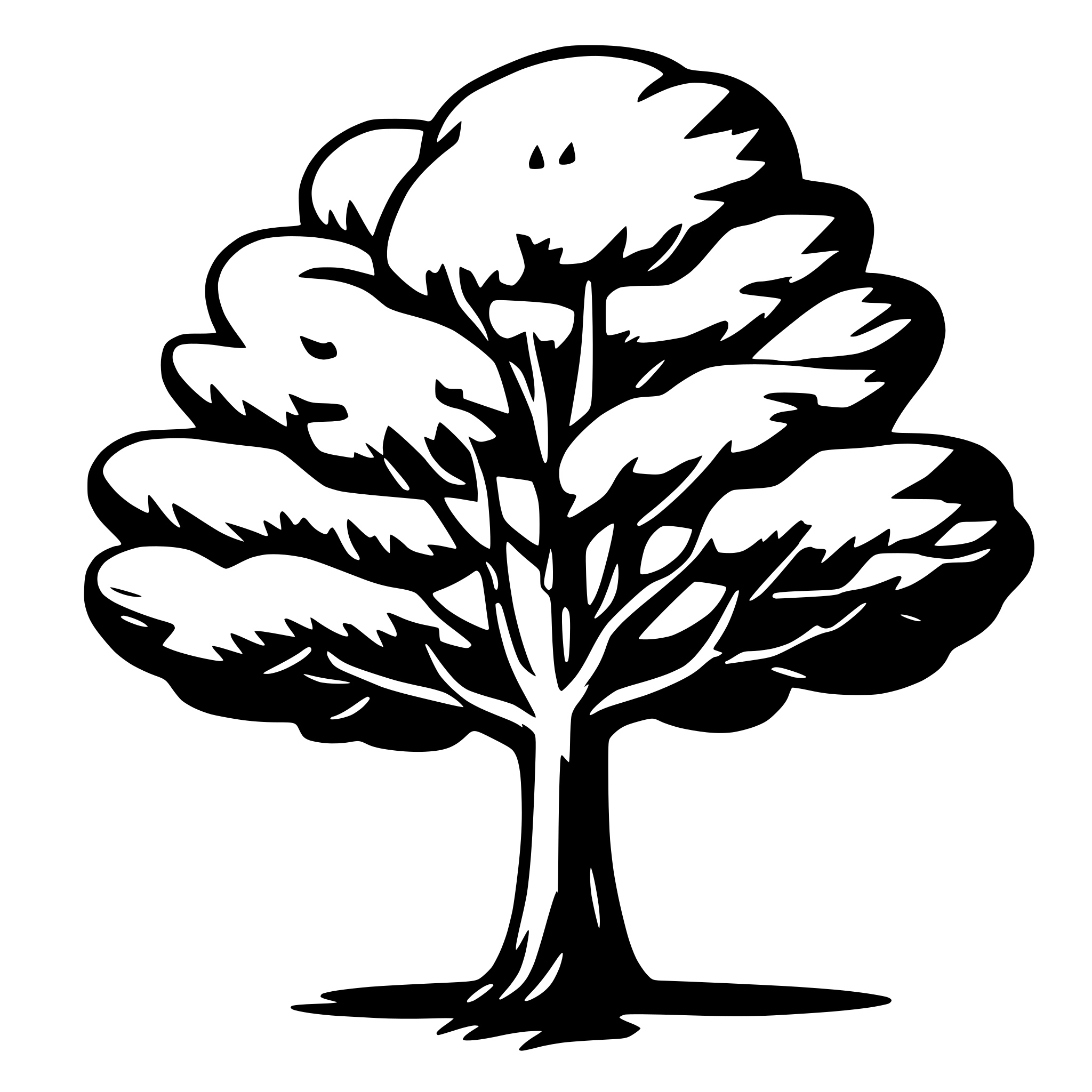 AI-generated SVG of a tree