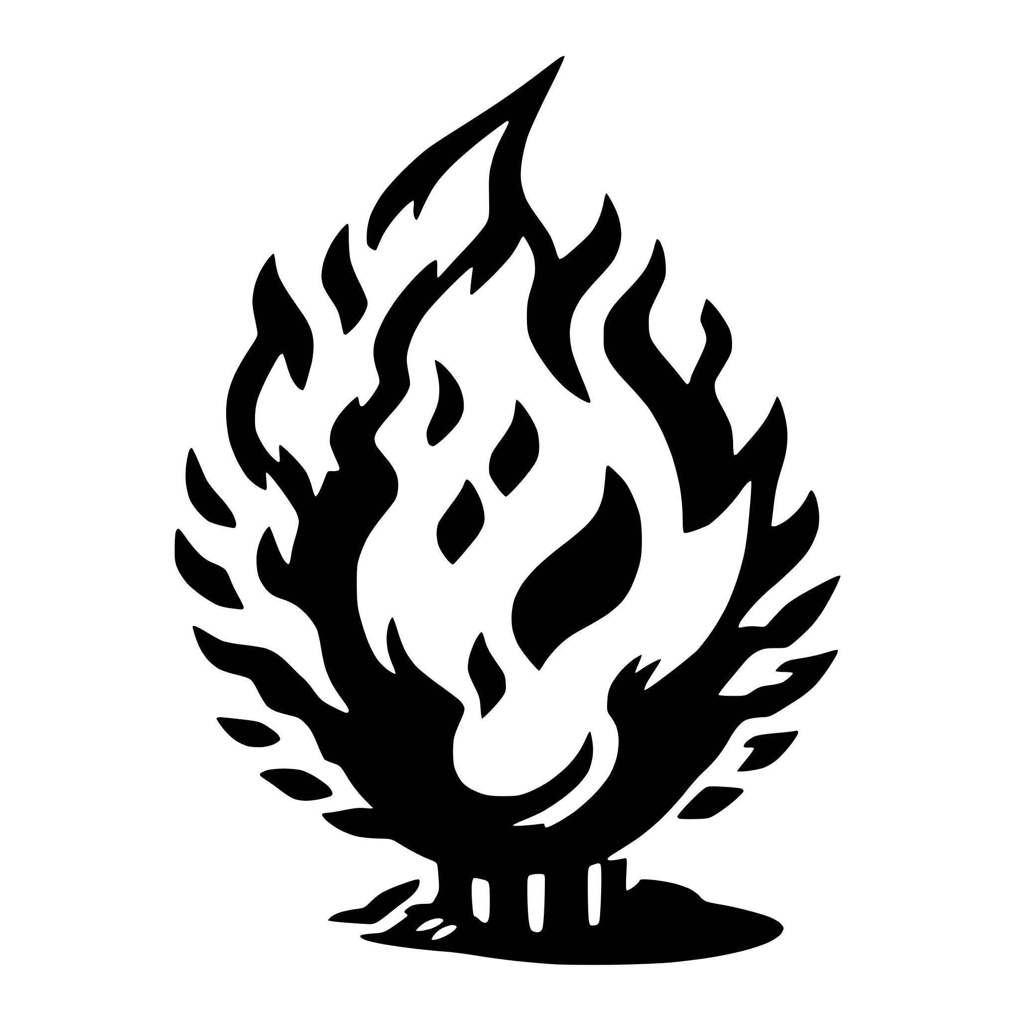 AI-generated SVG of 'fireball'