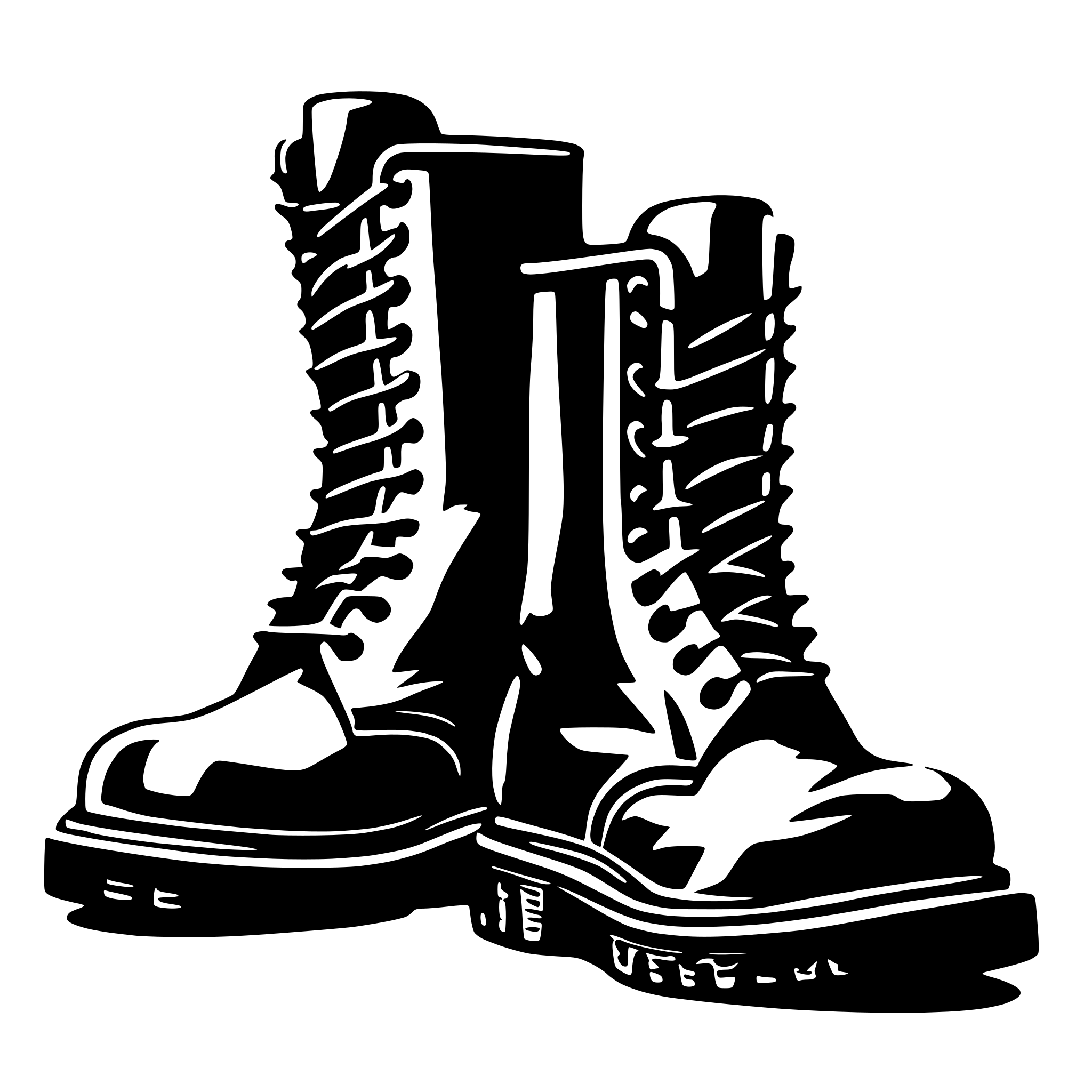 AI-generated SVG of a dr martens