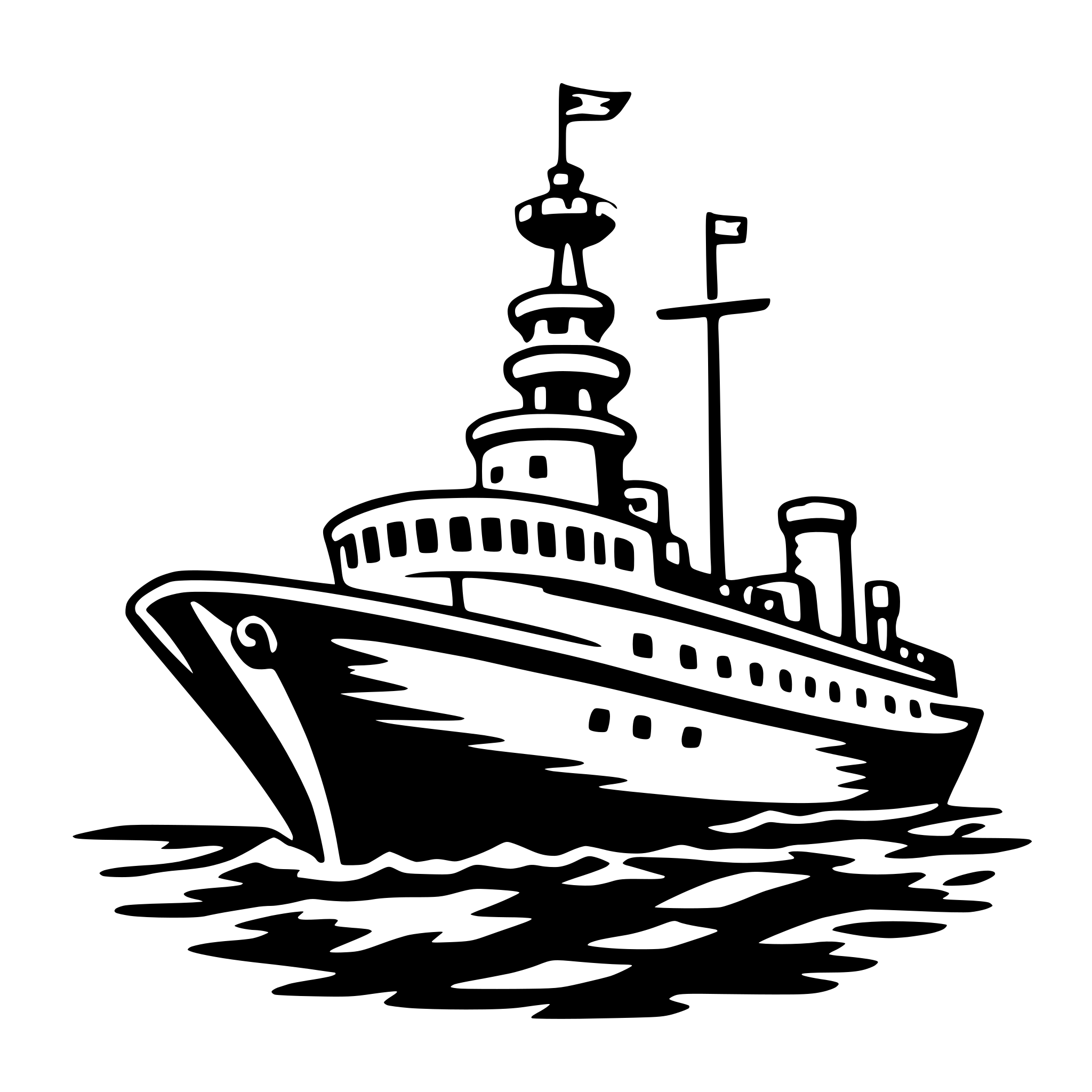 AI-generated SVG of 'ship'