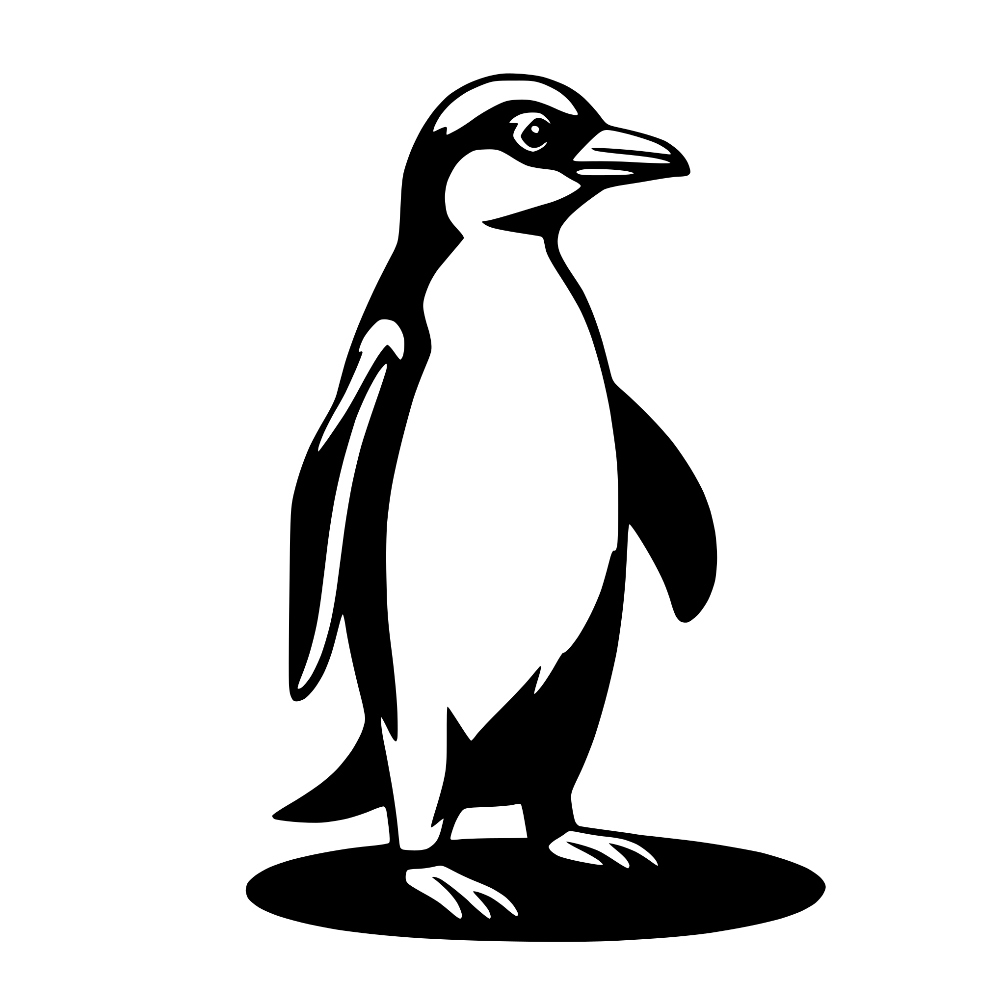 AI-generated SVG of 'penguin'