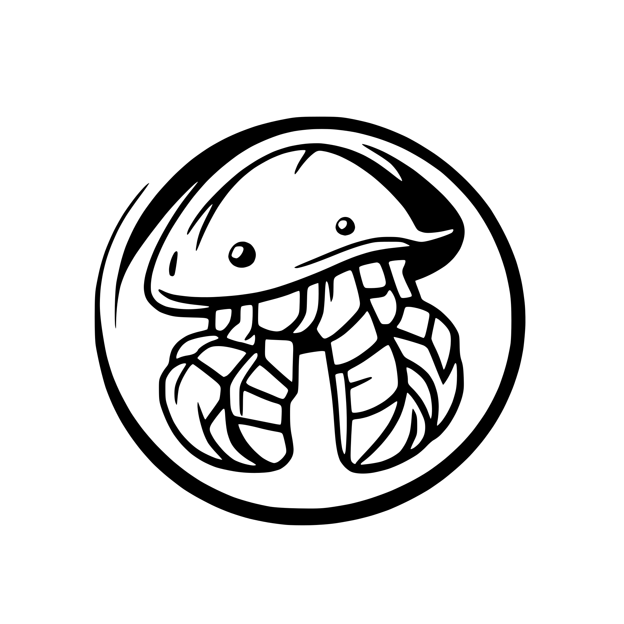 AI-generated SVG of 'lobster as a mushroom'
