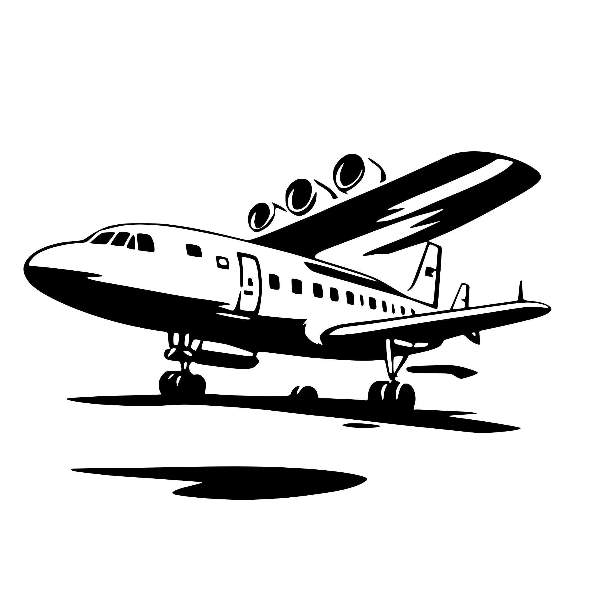 AI-generated SVG of 'boeing plane'