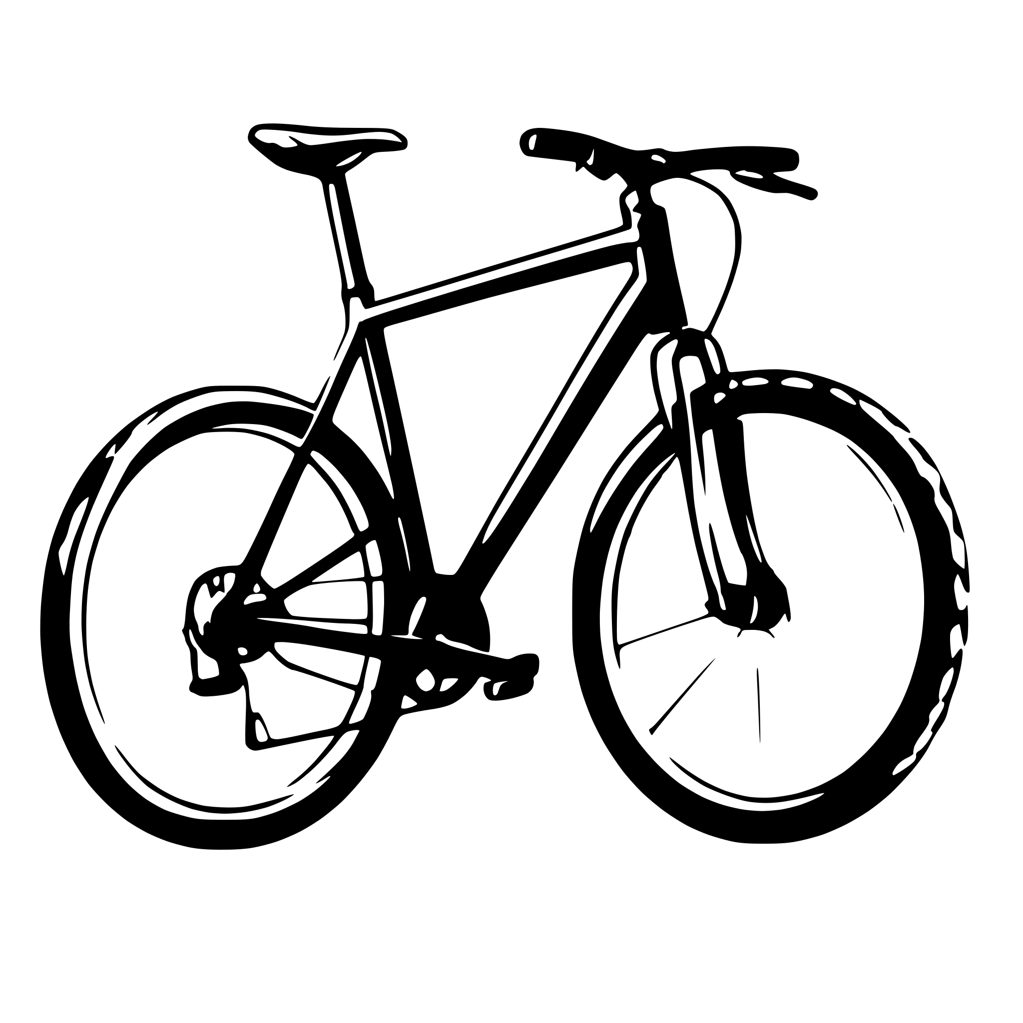 AI-generated SVG of 'mountainbike sideview'