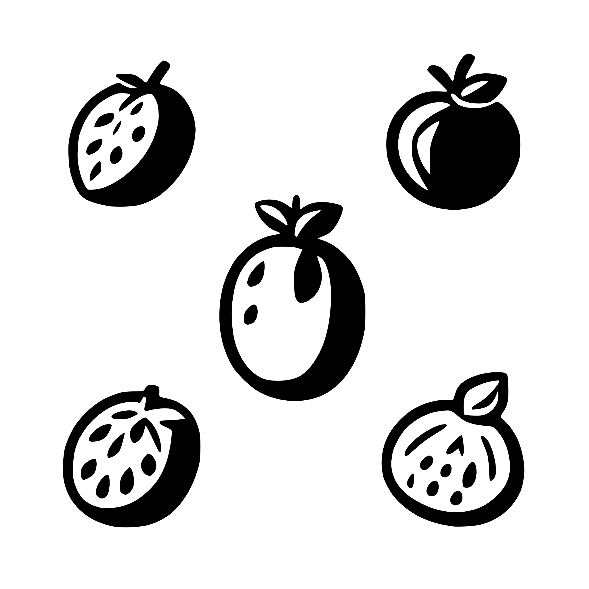 AI-generated SVG of '20 most used fruit icons'