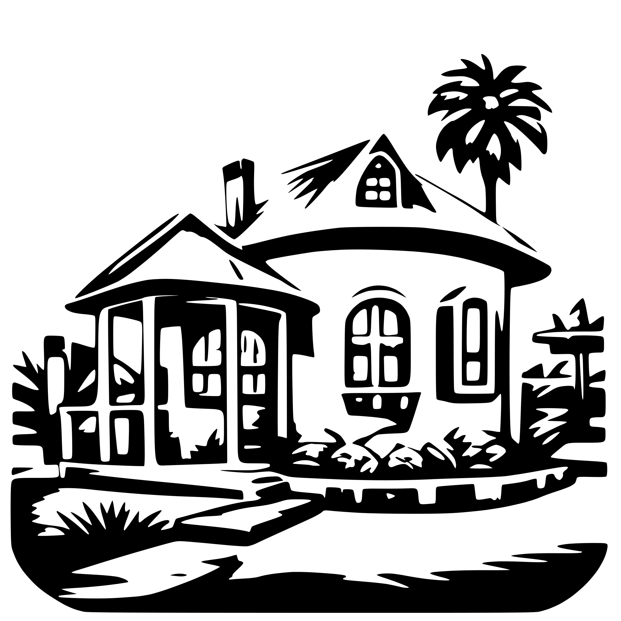 AI-generated SVG of 'one house in style brazilian'
