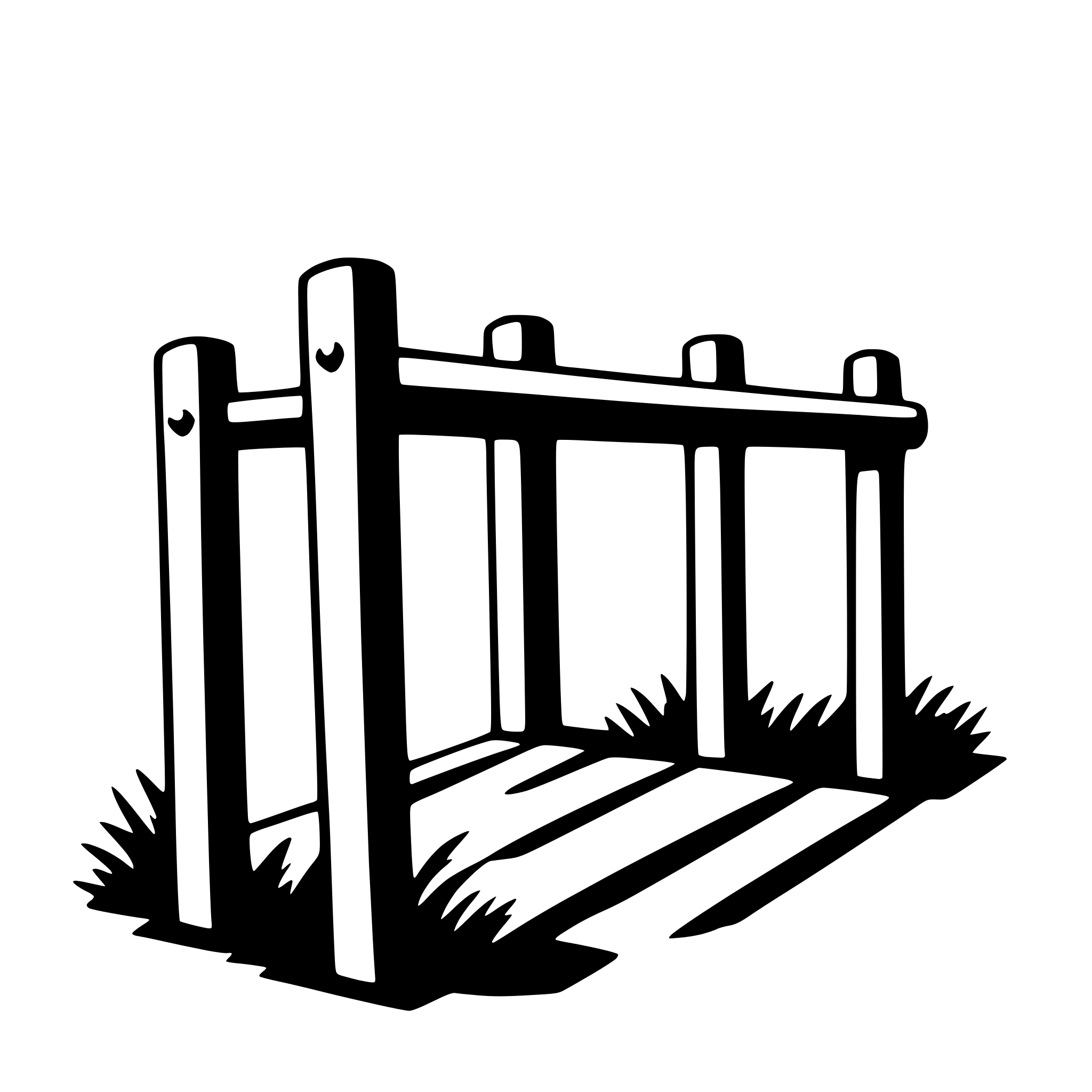 AI-generated SVG of a hurdle