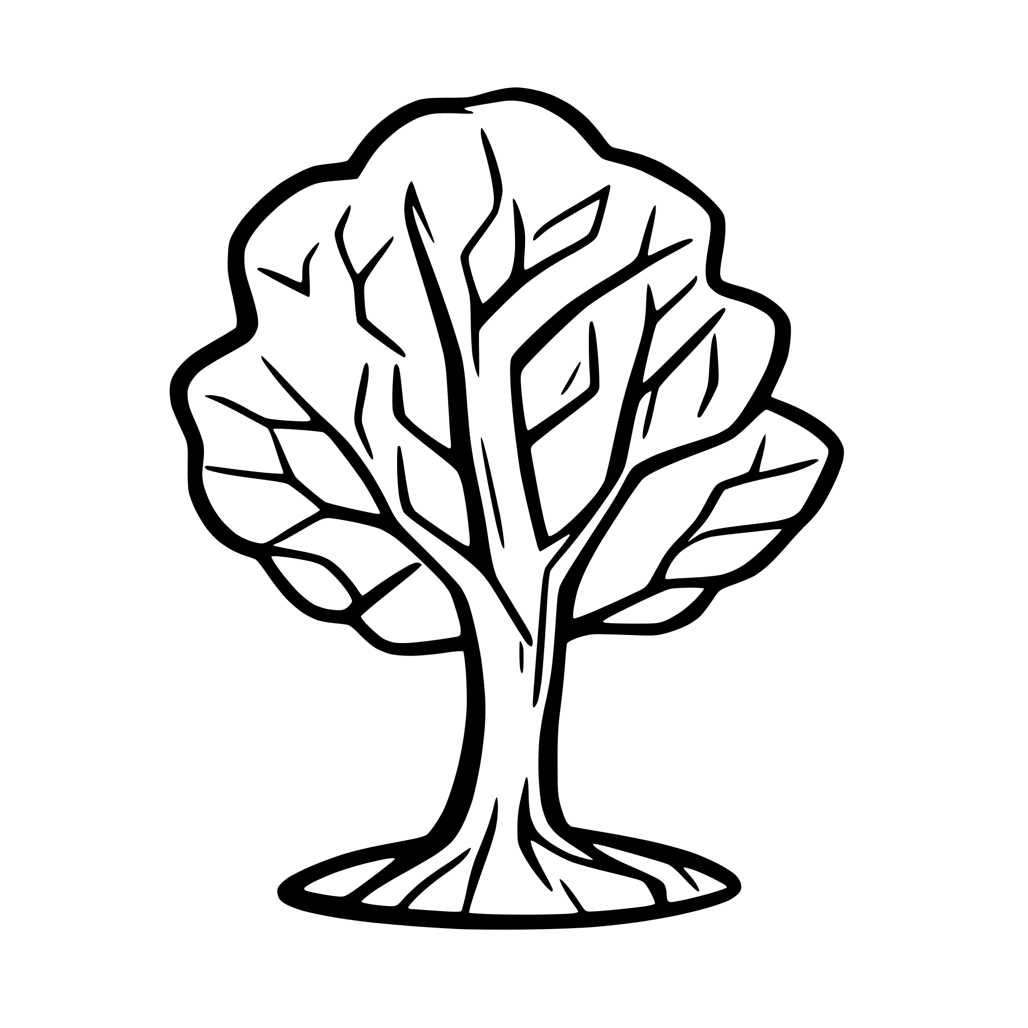 AI-generated SVG of 'A tree'