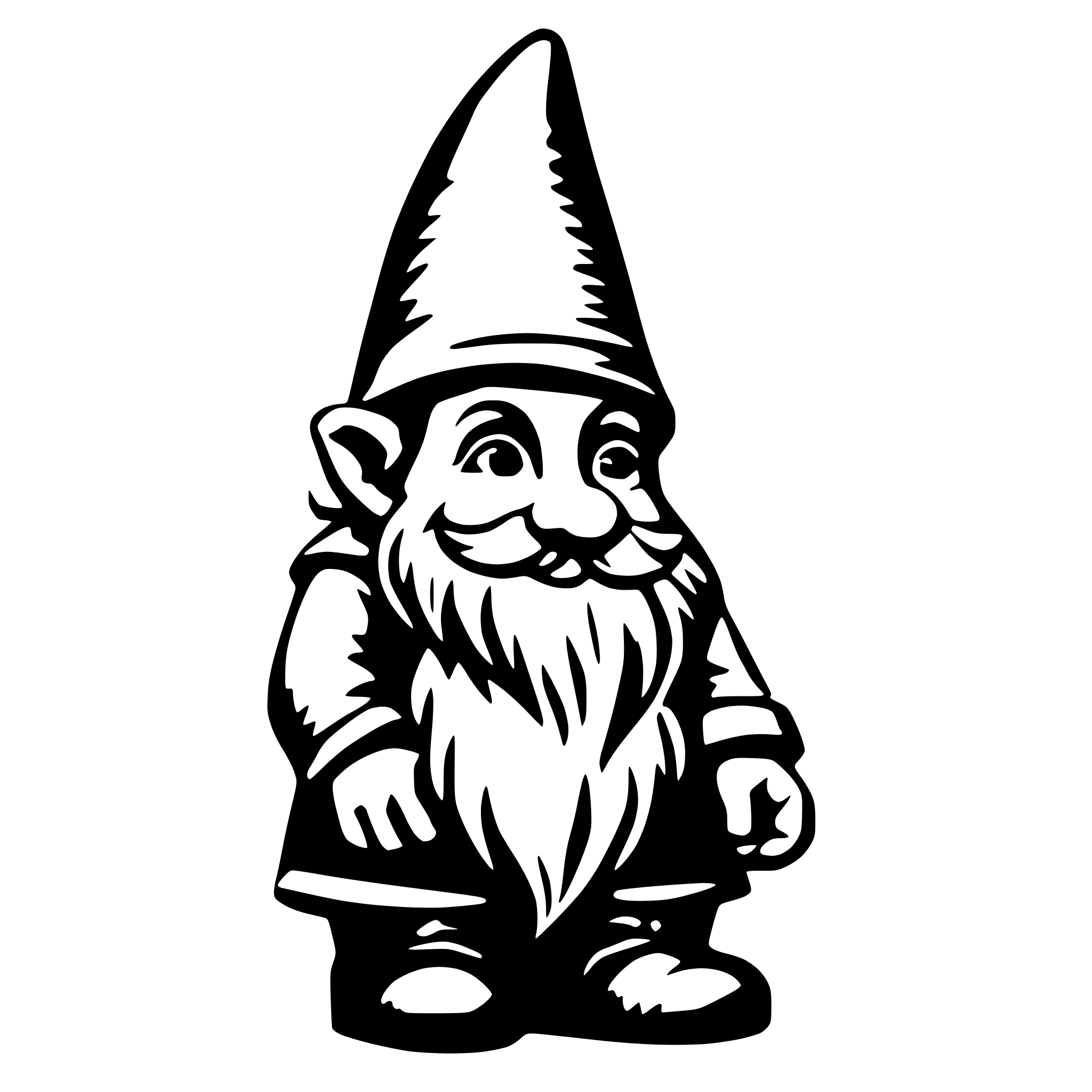 AI-generated SVG of a gnome