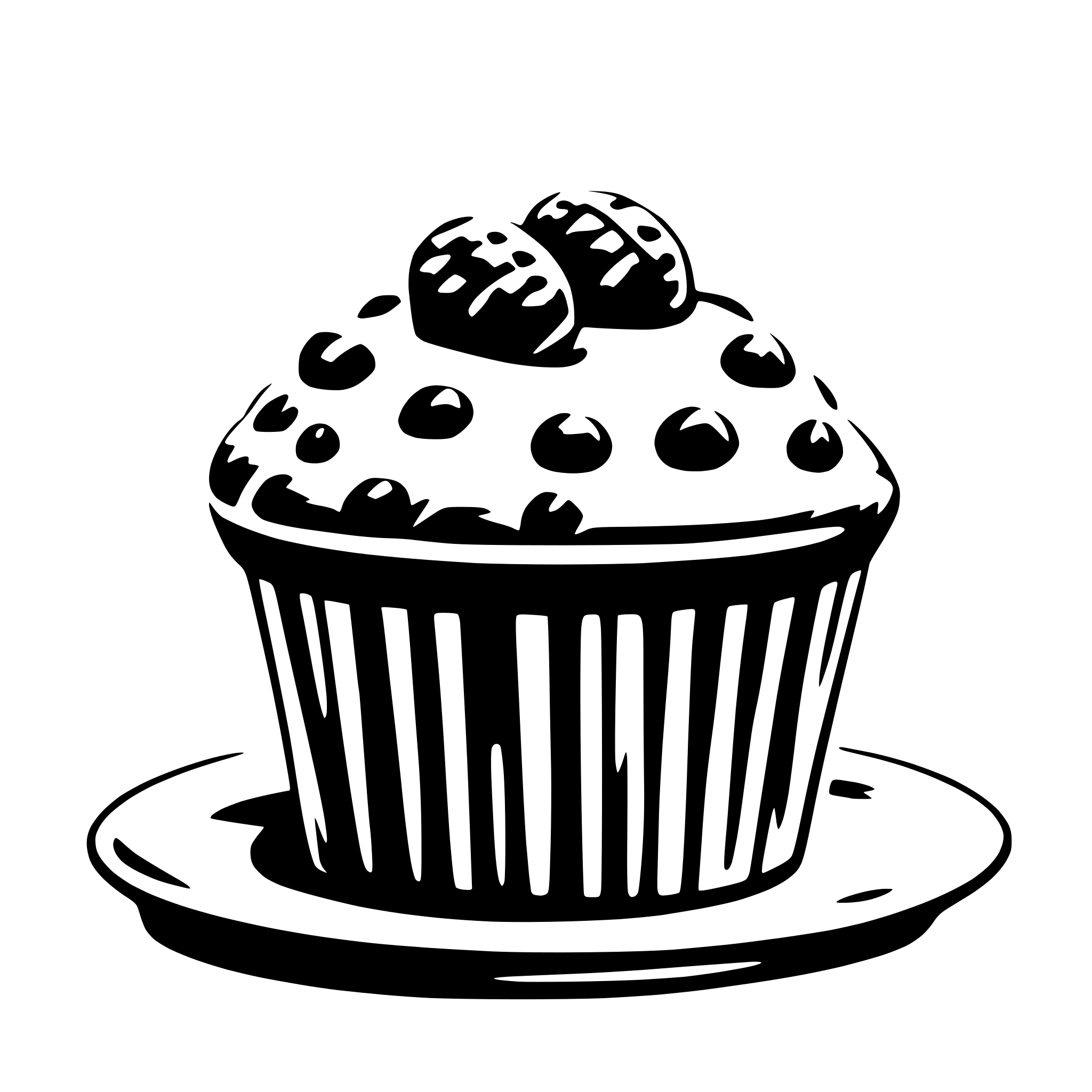 AI-generated SVG of 'muffin'
