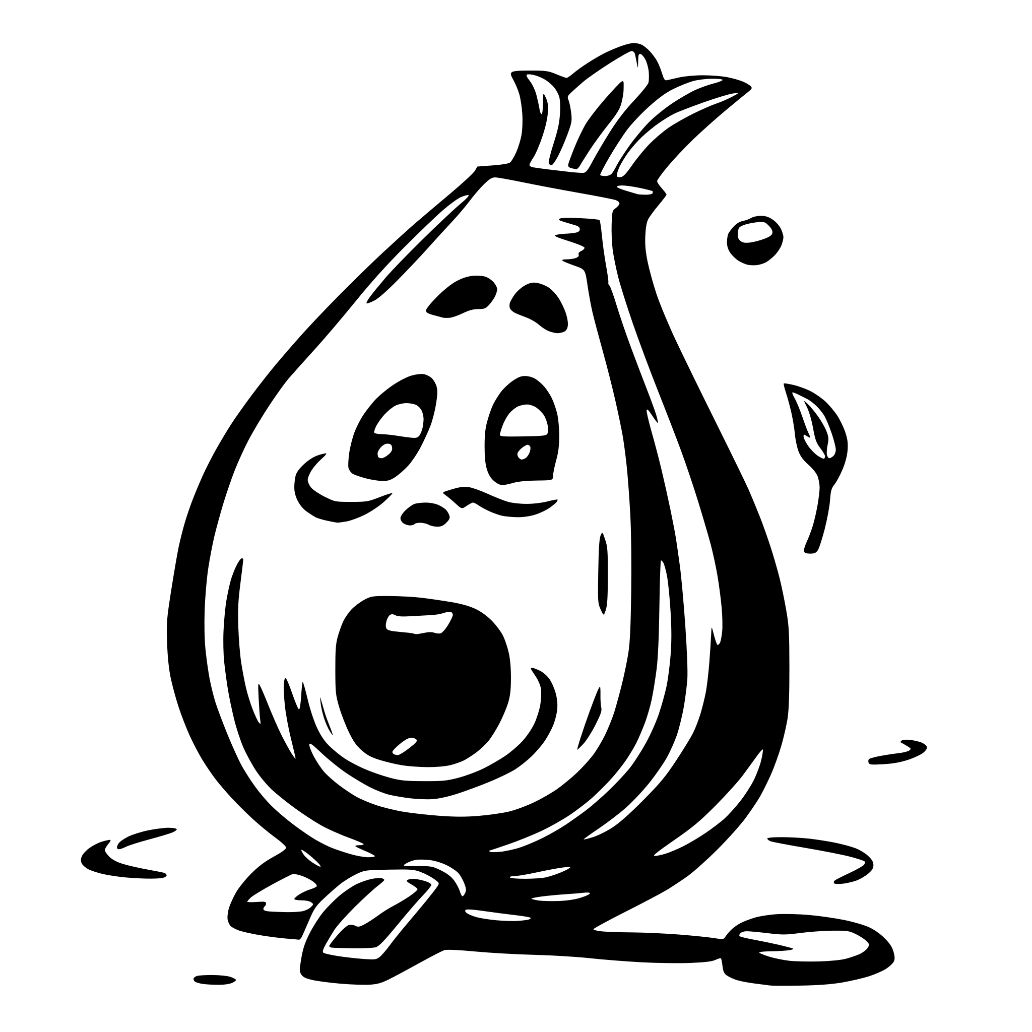 AI-generated SVG of a onion talking on the phone