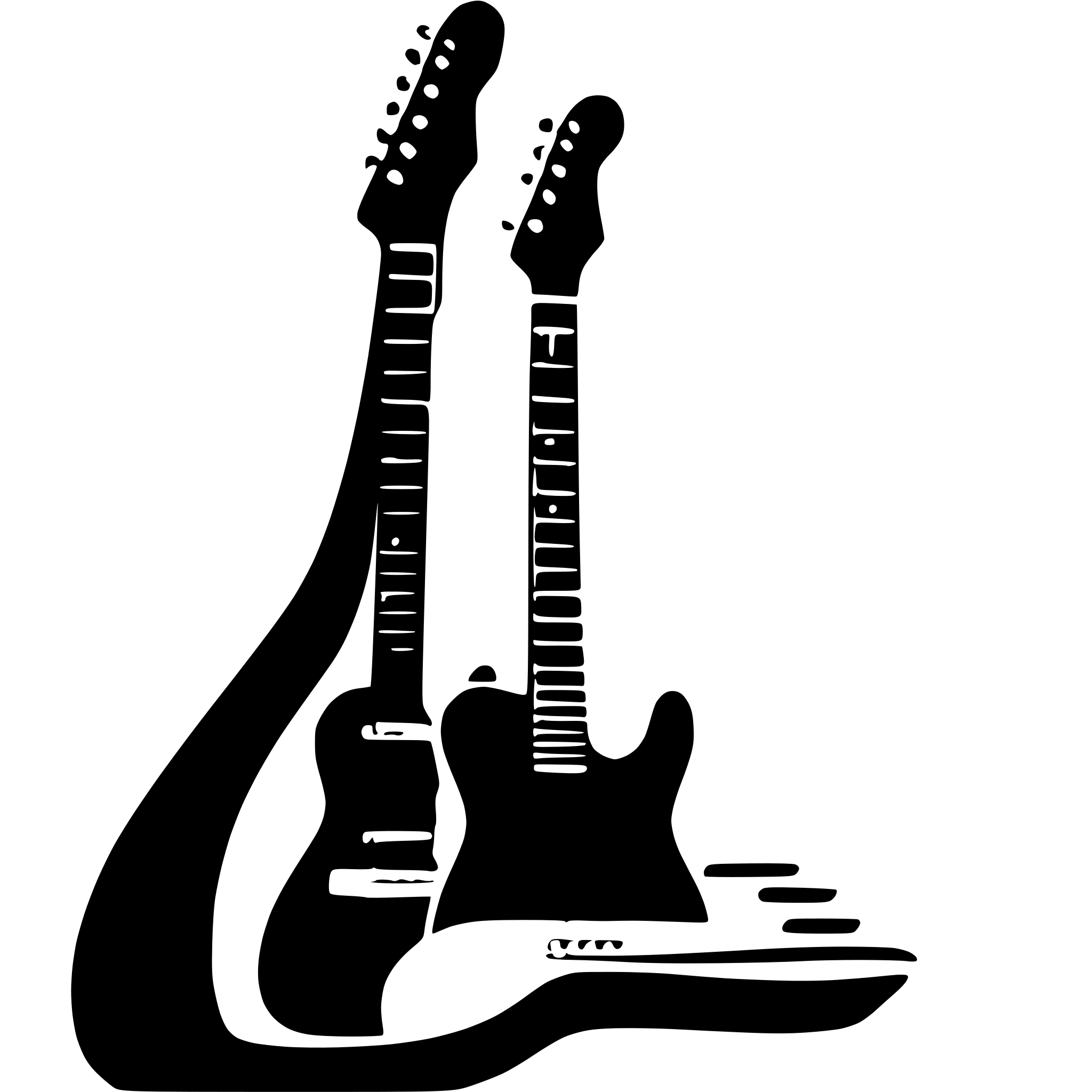 AI-generated SVG of a Fender Telecaster guitar