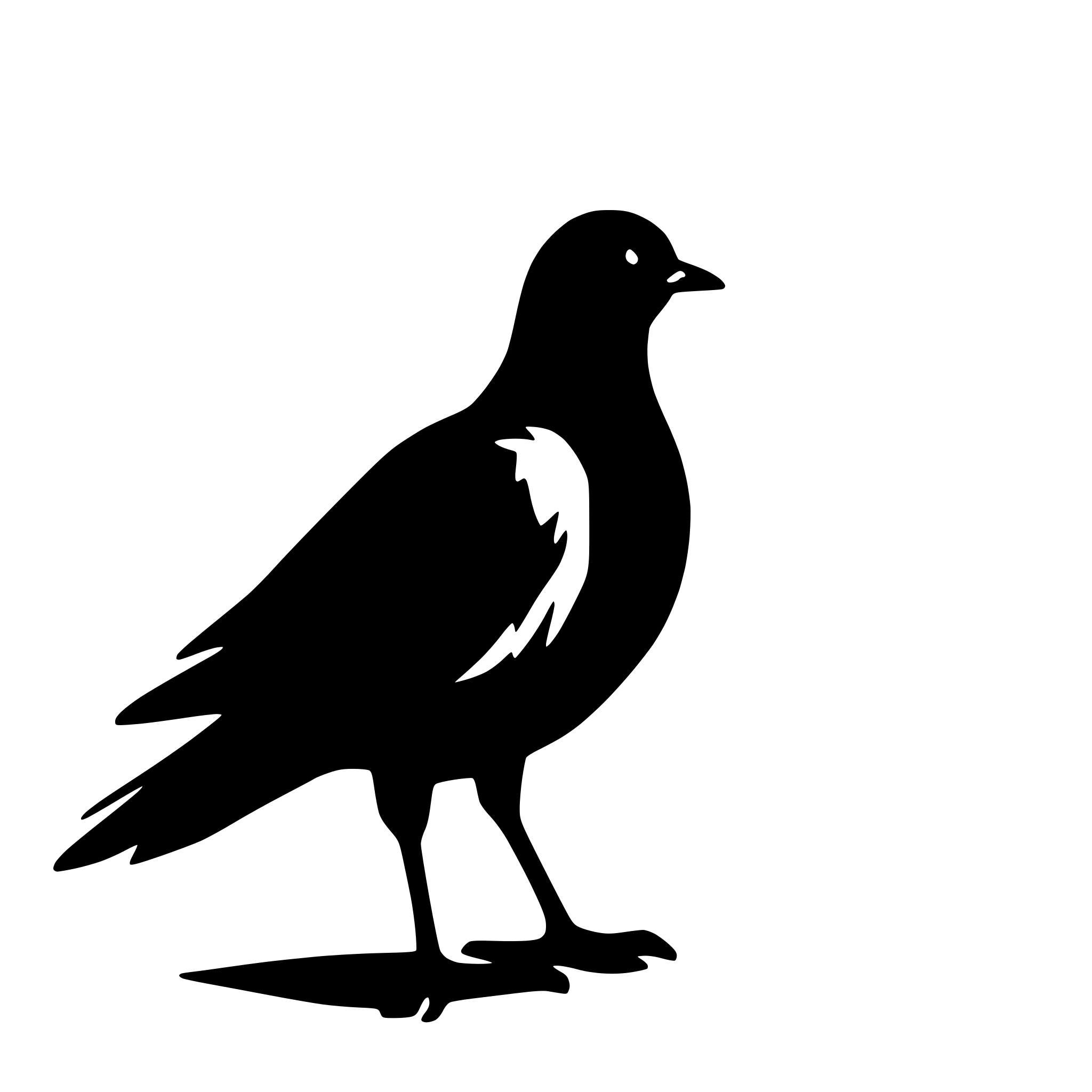 AI-generated SVG of a a dove