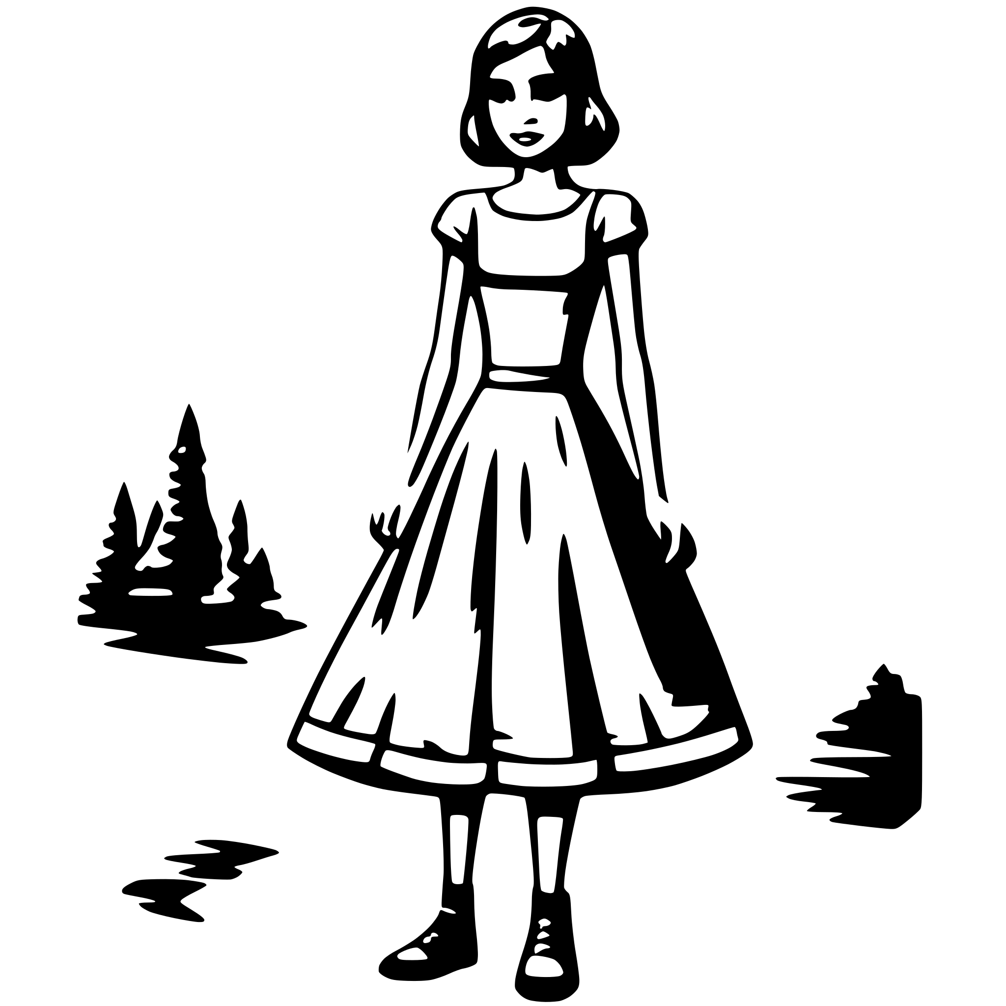 AI-generated SVG of 'Dress'