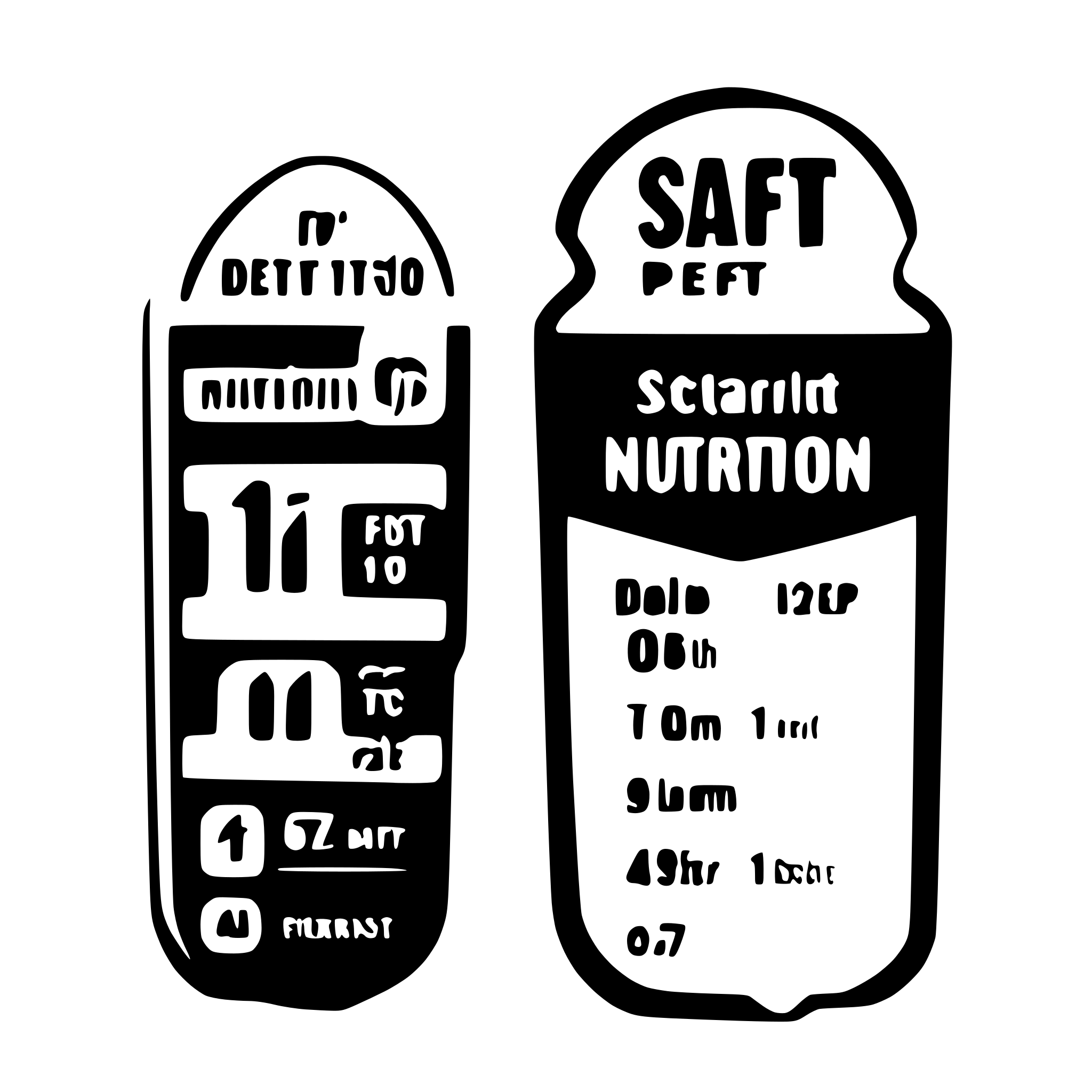 AI-generated SVG of 'nutrition label'