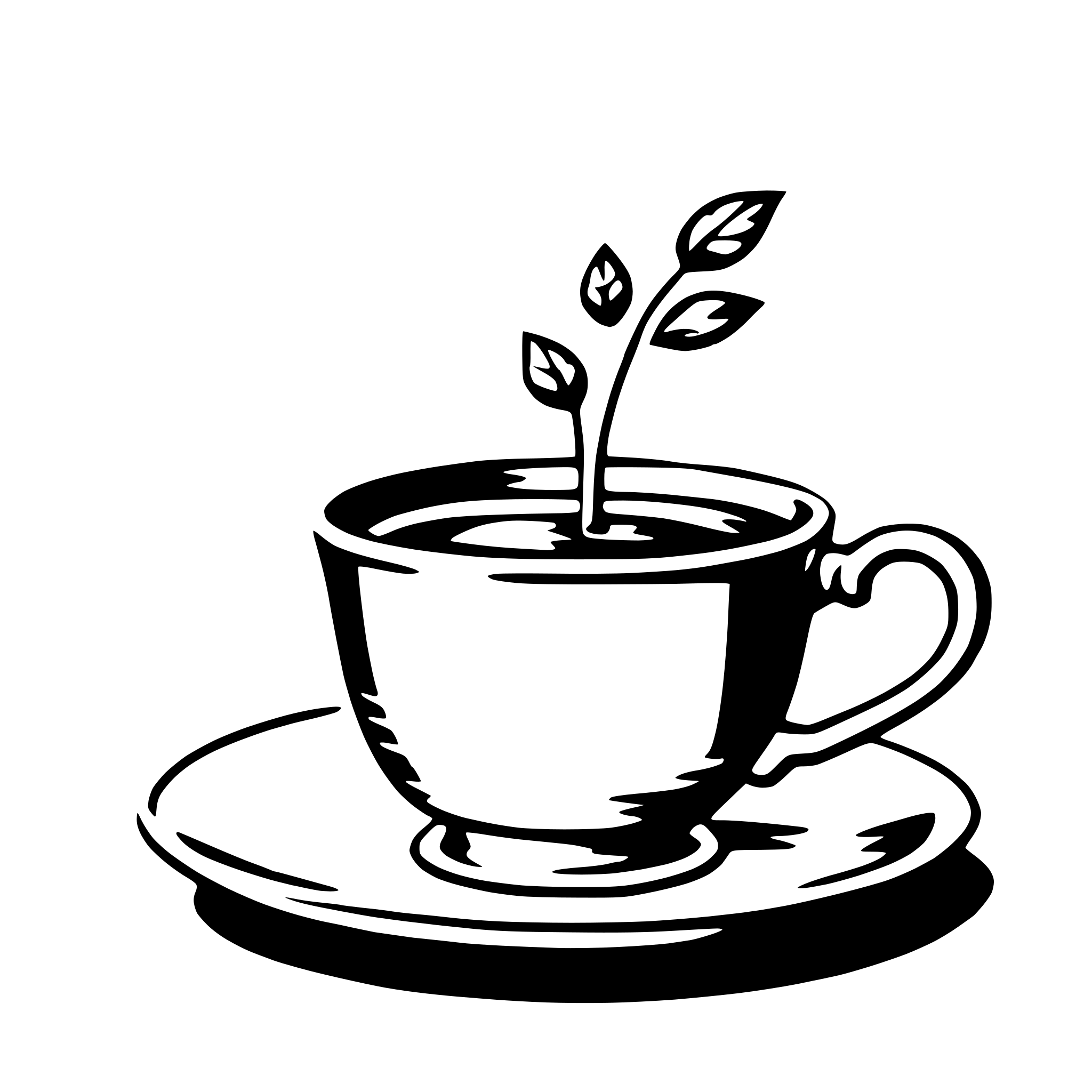 AI-generated SVG of 'teacup'